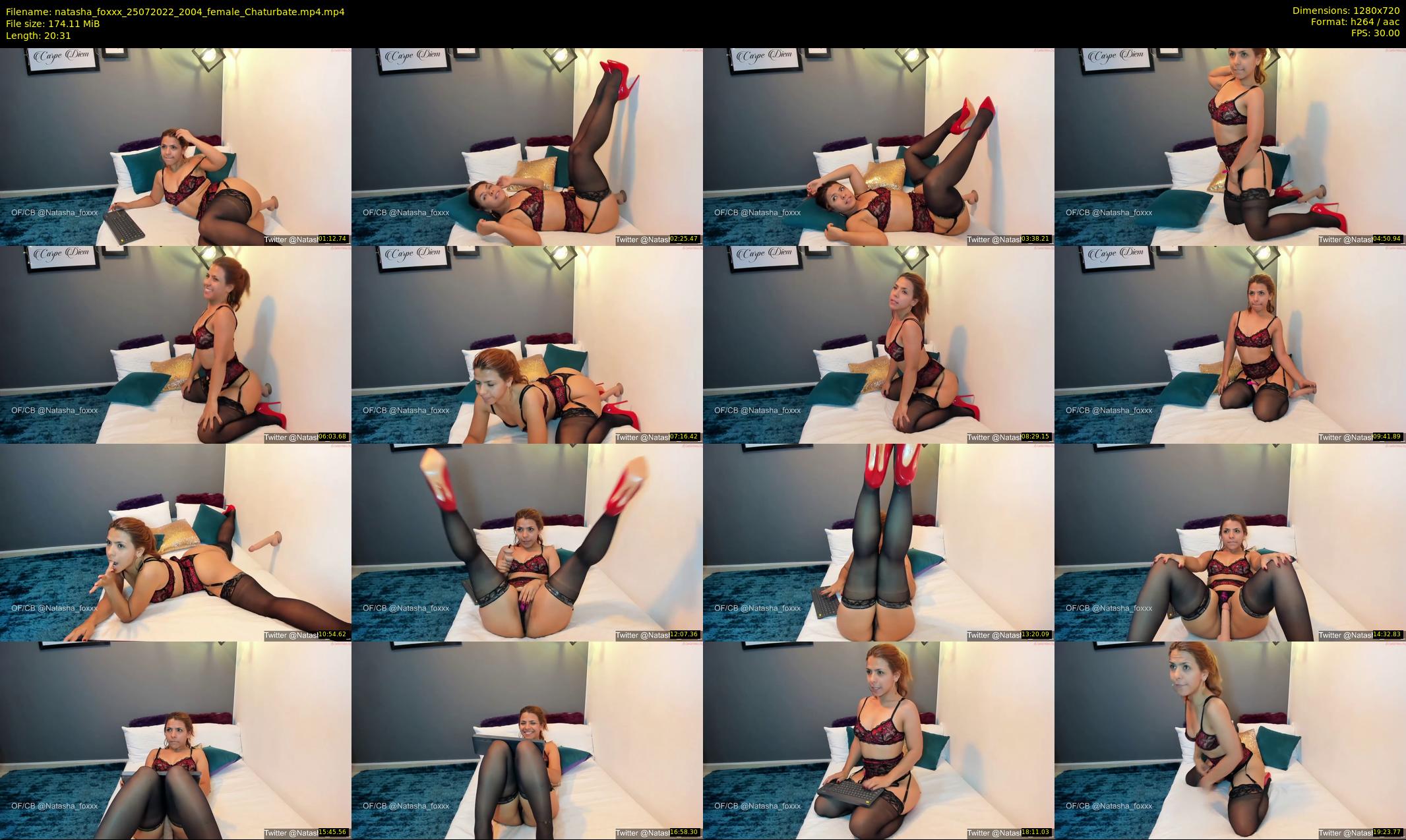 natasha_foxxx — 21 minute Chaturbate female cam show recording, 720p, Jul 25, 2022