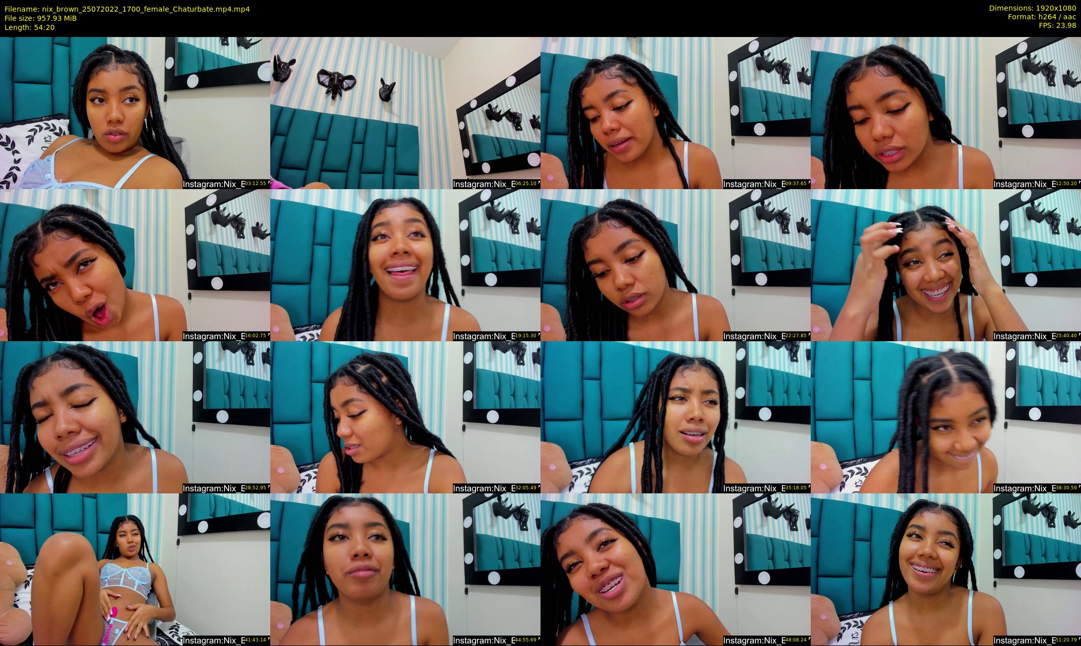 nix_brown — 55 minute Chaturbate female cam show recording, 1080p, Jul 25, 2022