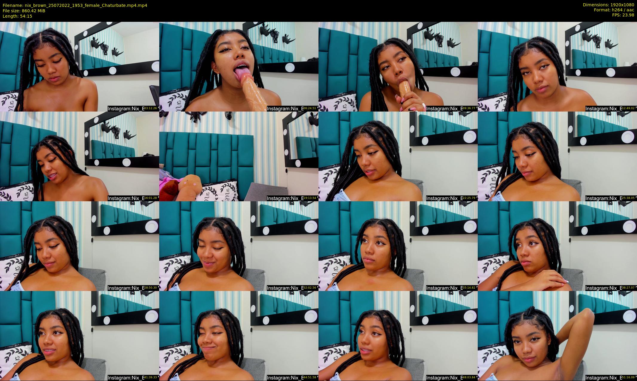 nix_brown — 55 minute Chaturbate female cam show recording, 1080p, Jul 25, 2022