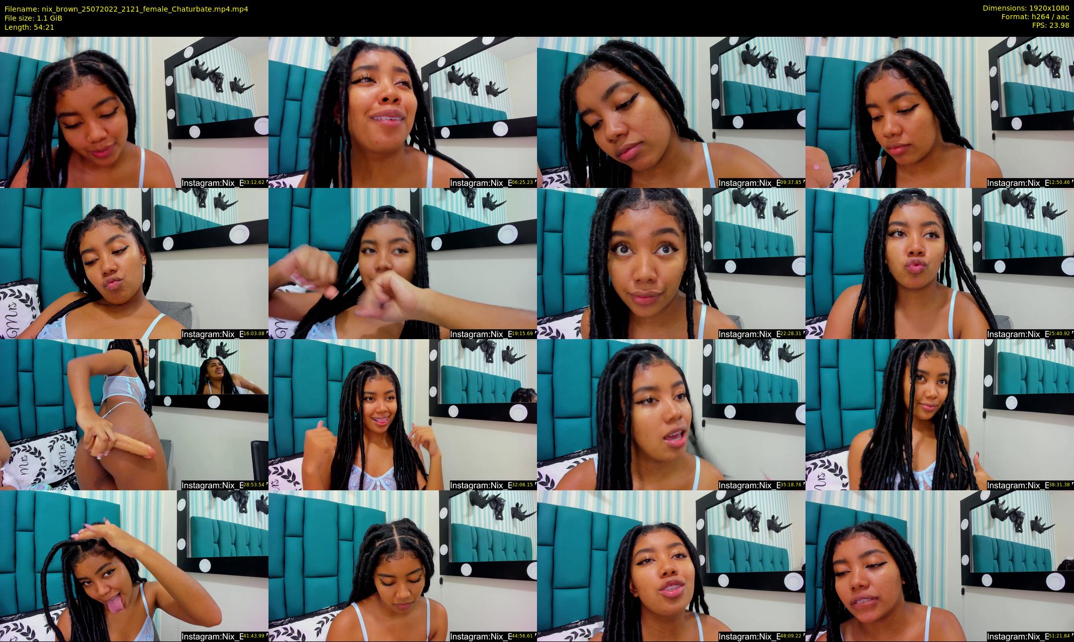 nix_brown — 55 minute Chaturbate female cam show recording, 1080p, Jul 25, 2022