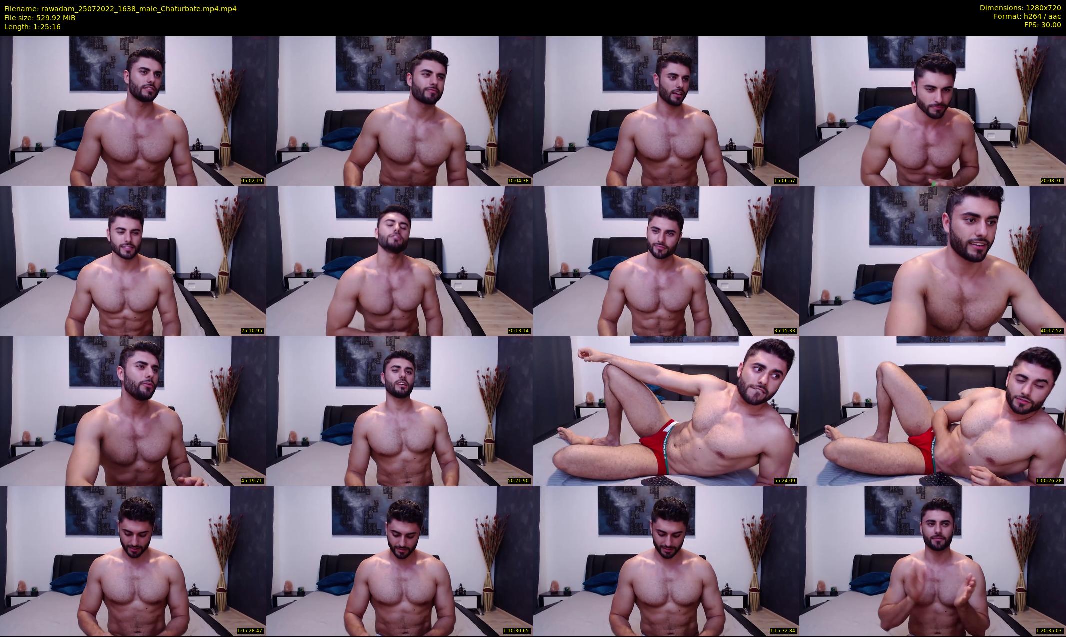 rawadam — 86 minute Chaturbate male cam show recording, 720p, Jul 25, 2022