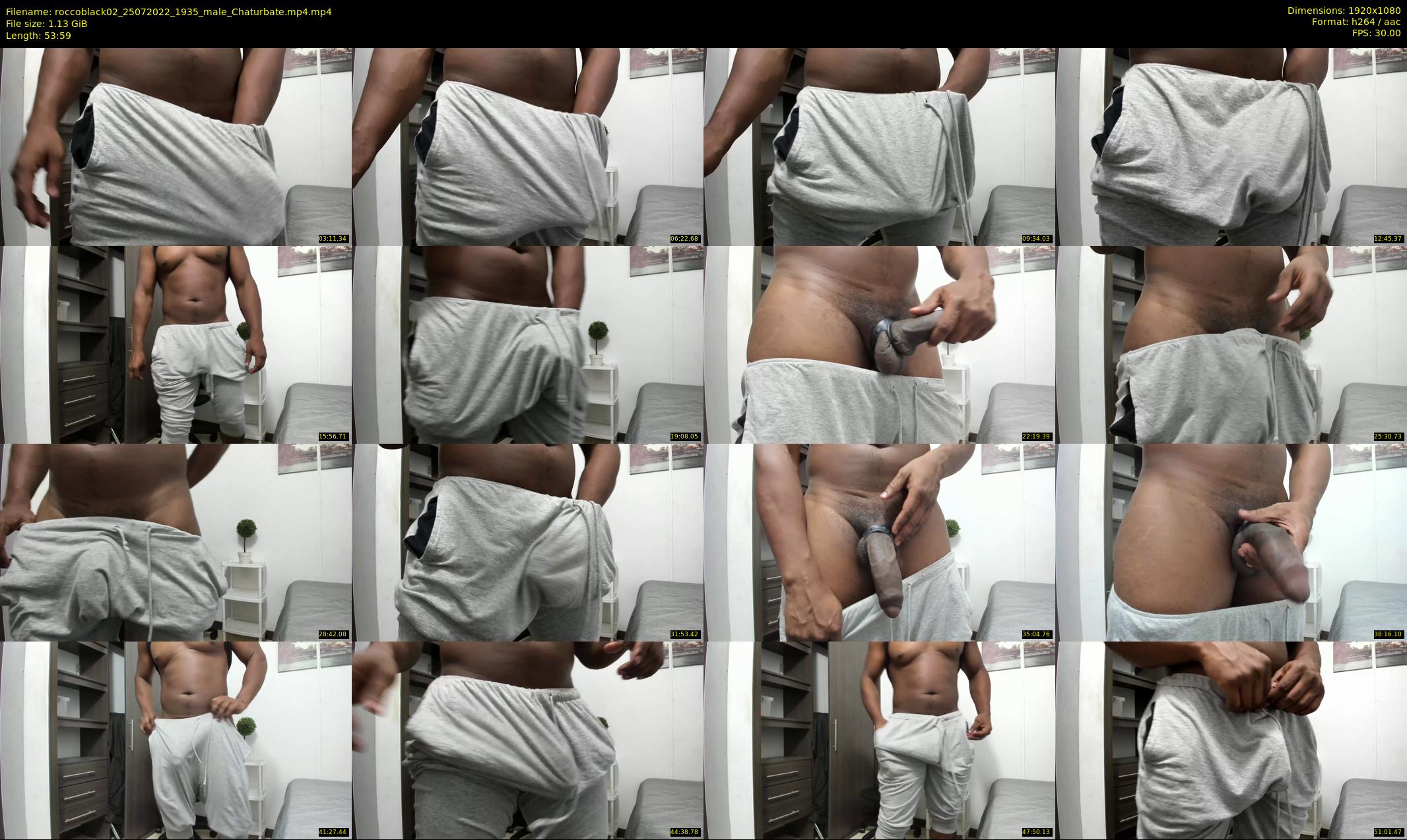 roccoblack02 — 54 minute Chaturbate male cam show recording, 1080p, Jul 25, 2022