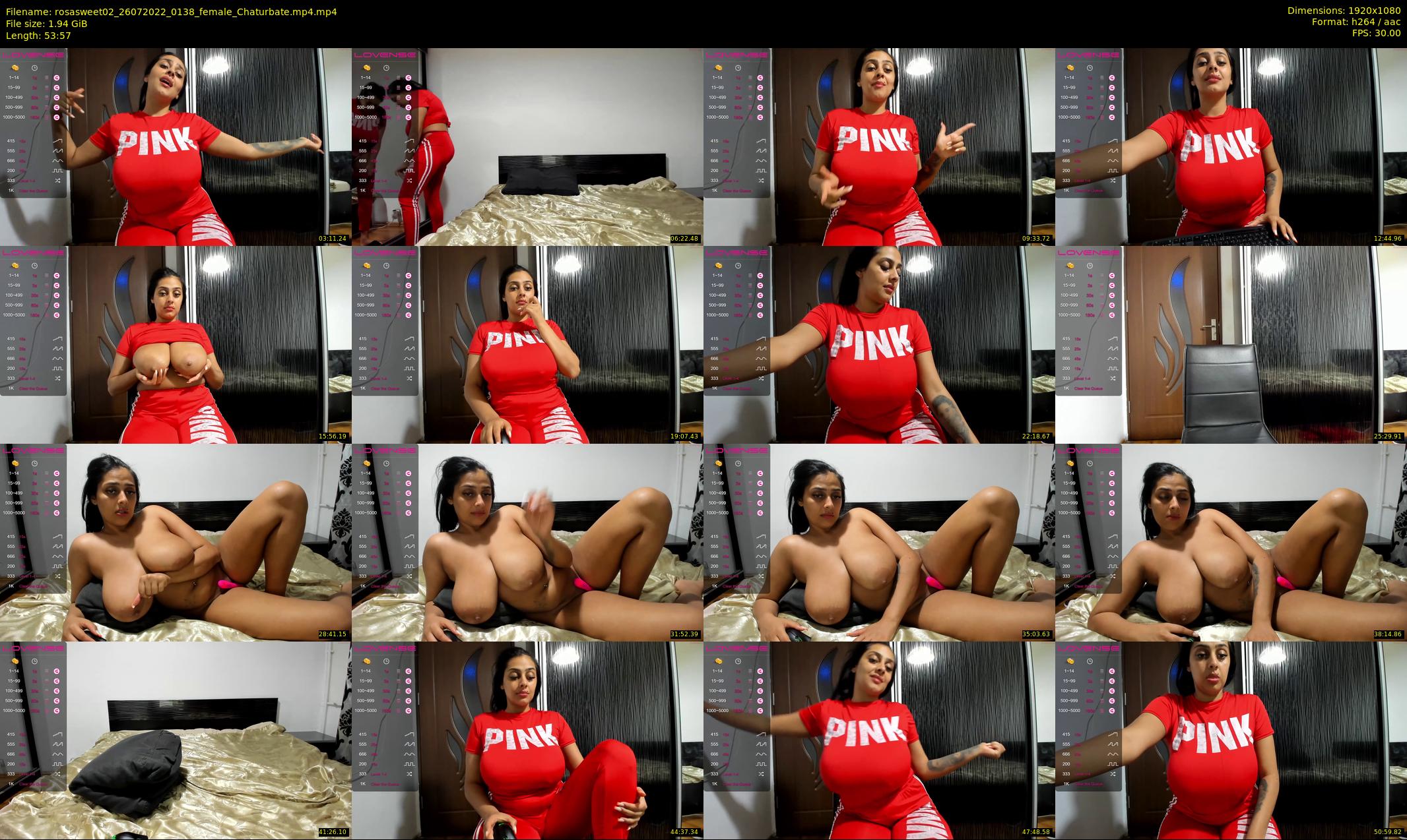 rosasweet02 — 54 minute Chaturbate female cam show recording, 1080p, Jul 26, 2022