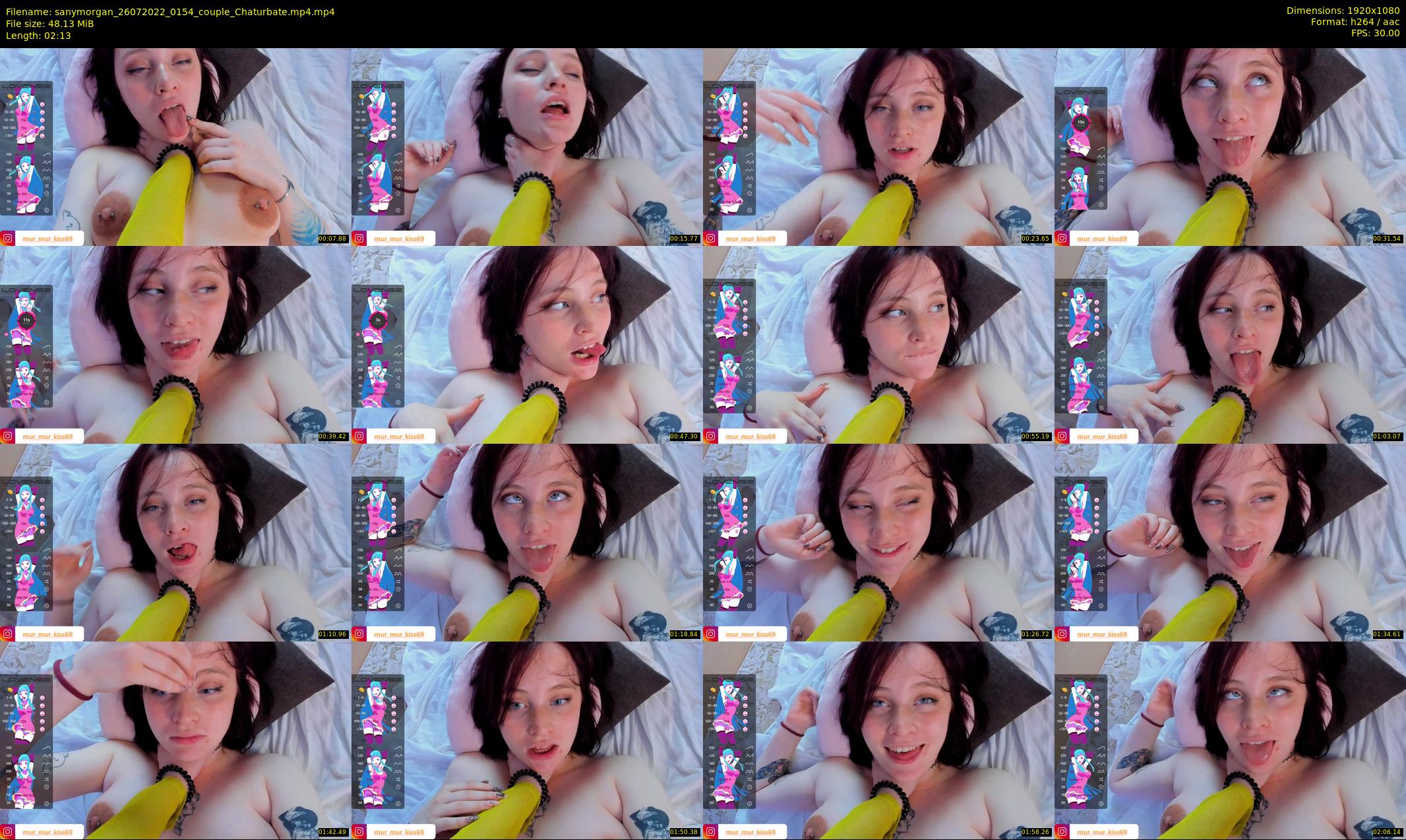 sanymorgan — 3 minute Chaturbate couple cam show recording, 1080p, Jul 26, 2022