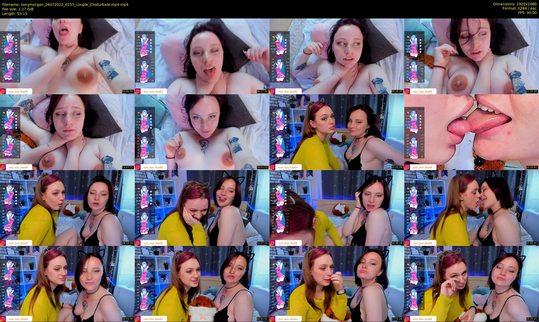 sanymorgan — 54 minute Chaturbate couple cam show recording, 1080p, Jul 26, 2022