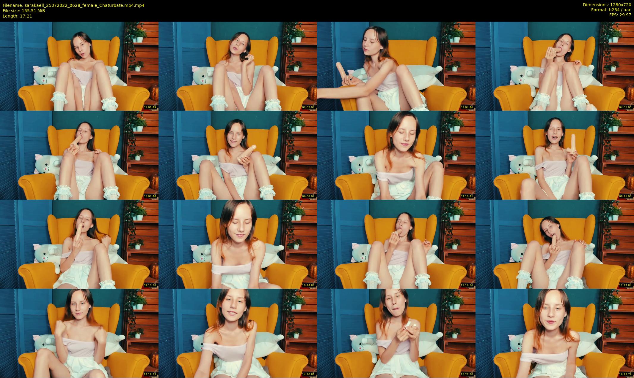sarakaell — 18 minute Chaturbate female cam show recording, 720p, Jul 25, 2022