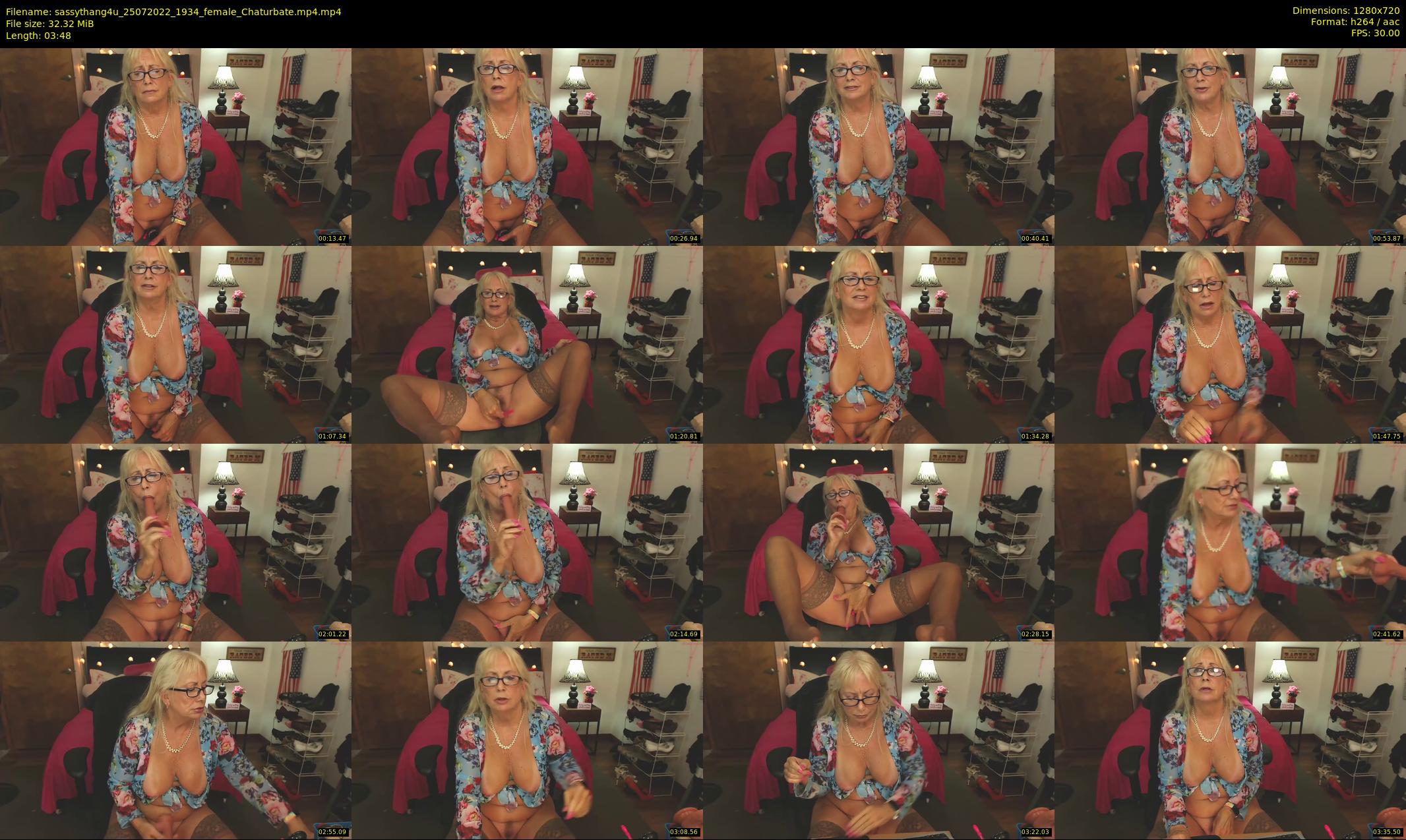 sassythang4u — 4 minute Chaturbate female cam show recording, 720p, Jul 25, 2022
