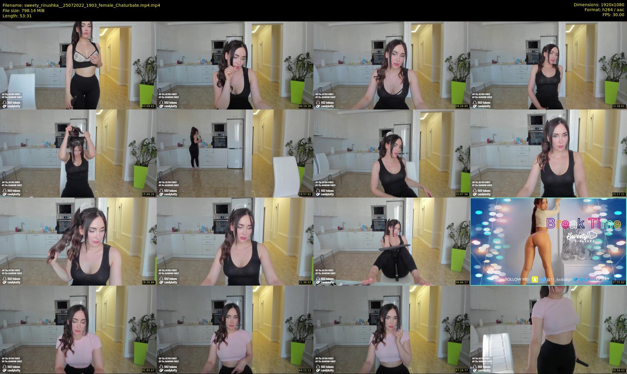 sweety_rinushka_ — 54 minute Chaturbate female cam show recording, 1080p, Jul 25, 2022