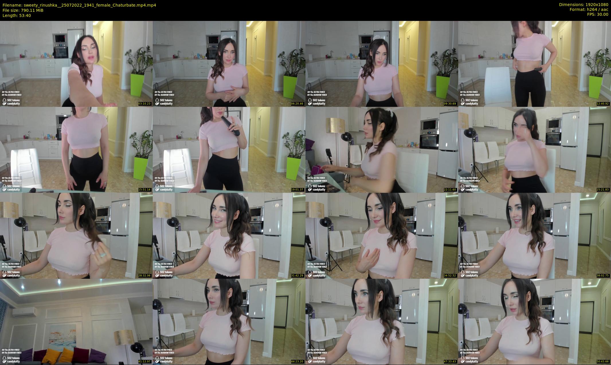 sweety_rinushka_ — 54 minute Chaturbate female cam show recording, 1080p, Jul 25, 2022