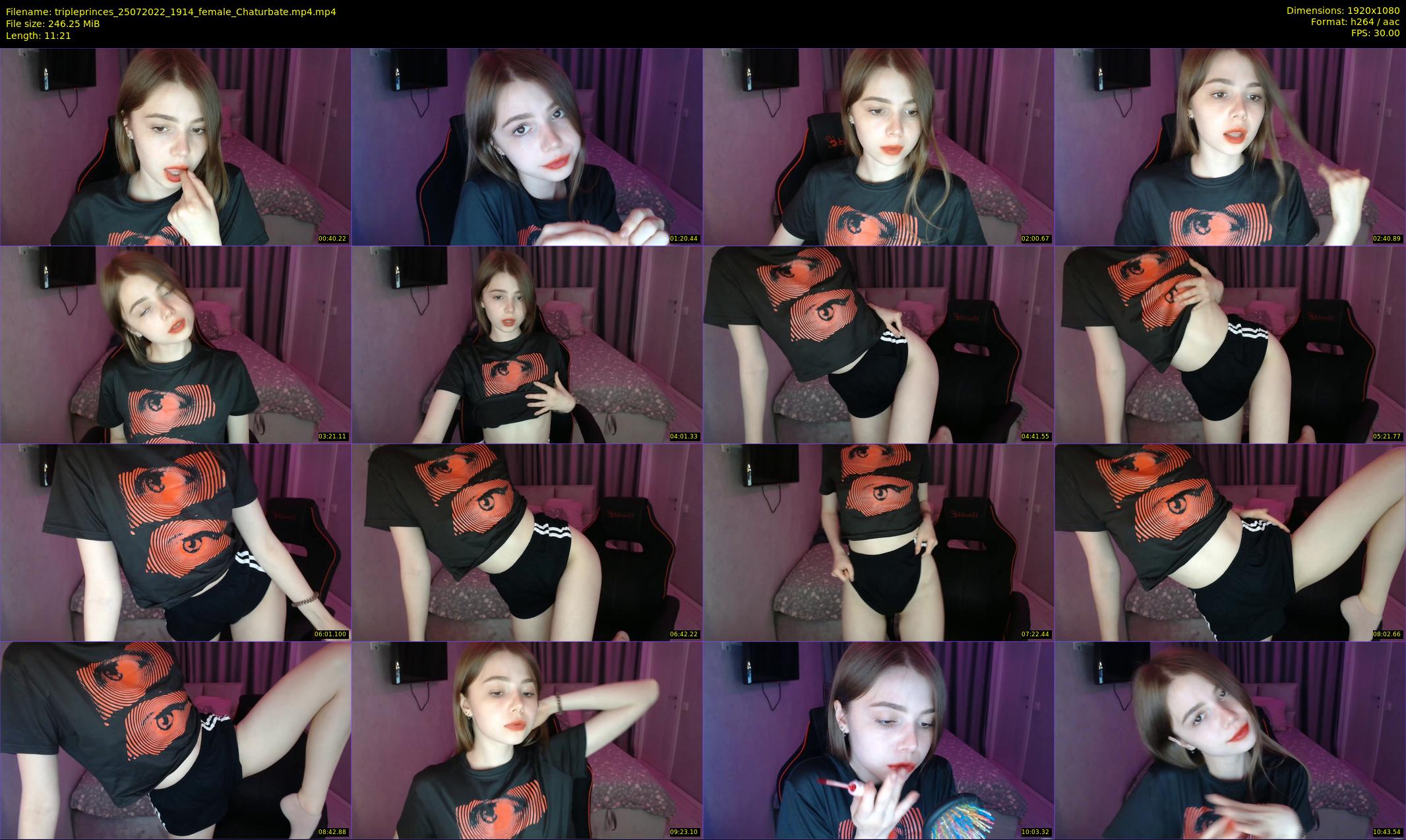 tripleprinces — 12 minute Chaturbate female cam show recording, 1080p, Jul 25, 2022