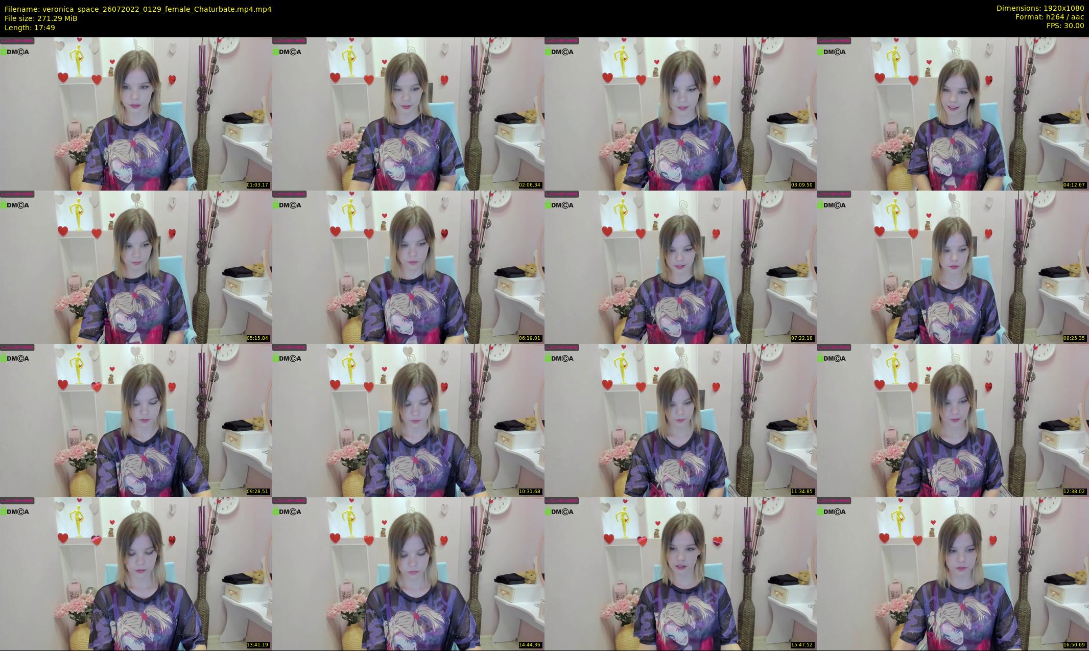 veronica_space — 18 minute Chaturbate female cam show recording, 1080p, Jul 26, 2022