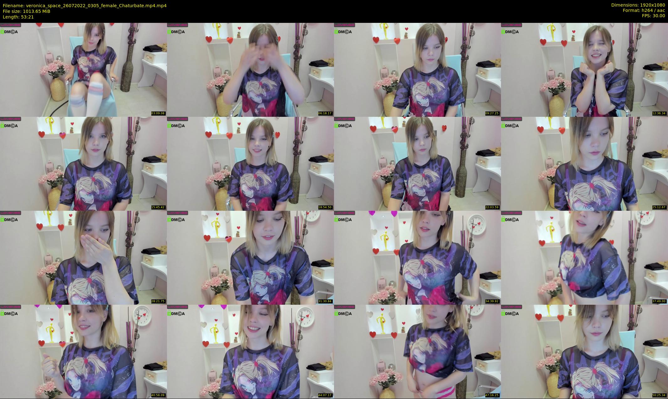 veronica_space — 54 minute Chaturbate female cam show recording, 1080p, Jul 26, 2022
