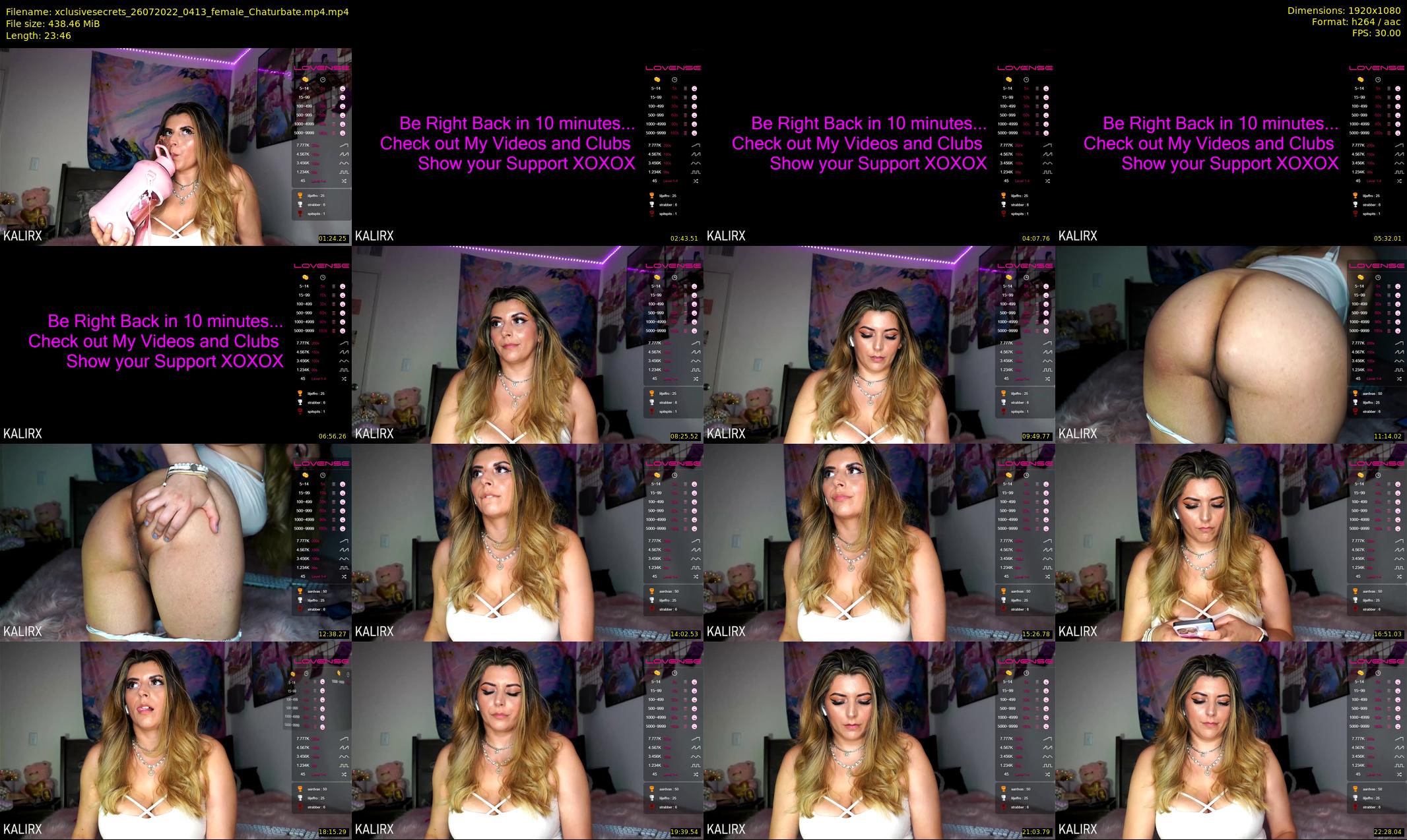 xclusivesecrets — 24 minute Chaturbate female cam show recording, 1080p, Jul 26, 2022