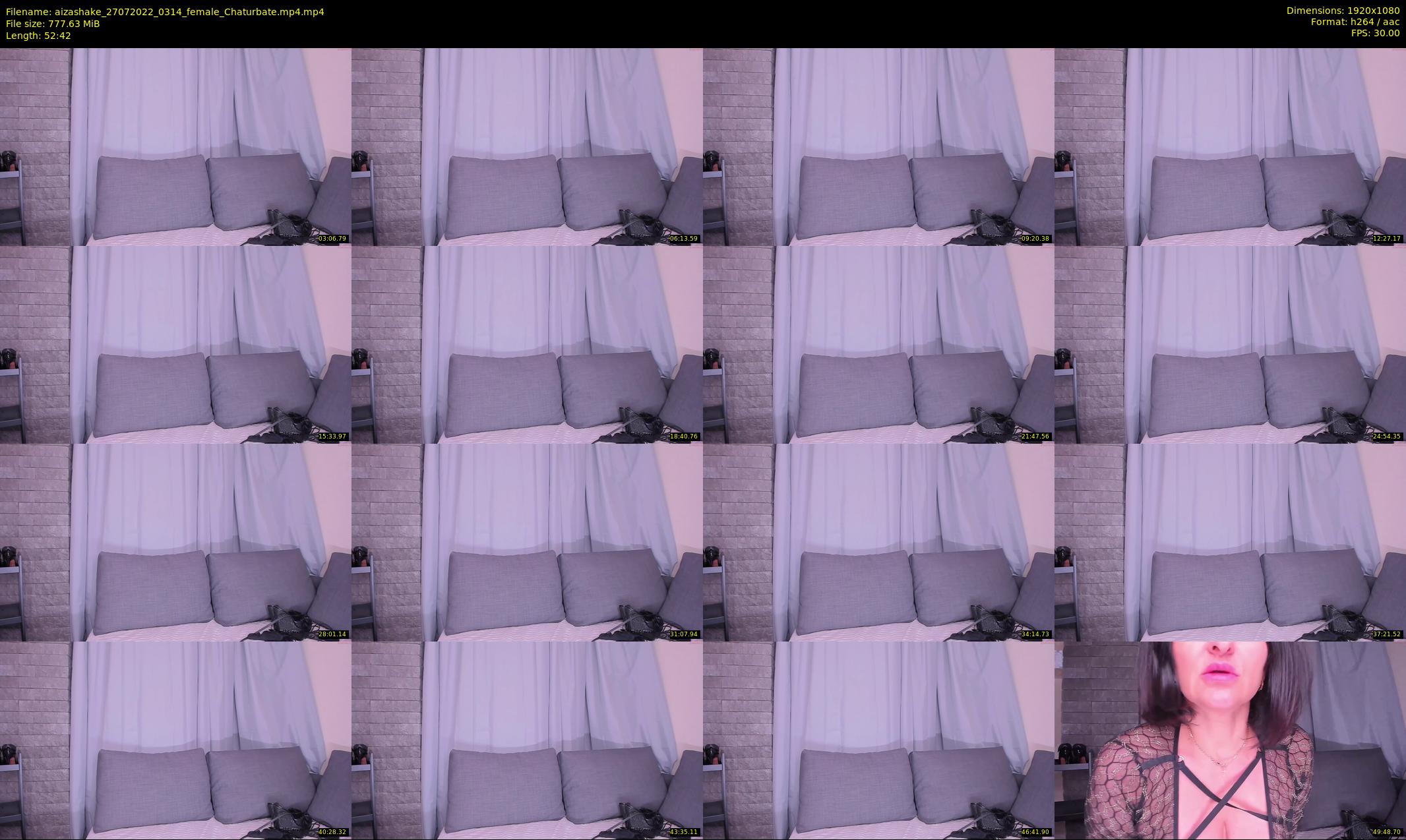aizashake — 53 minute Chaturbate female cam show recording, 1080p, Jul 27, 2022