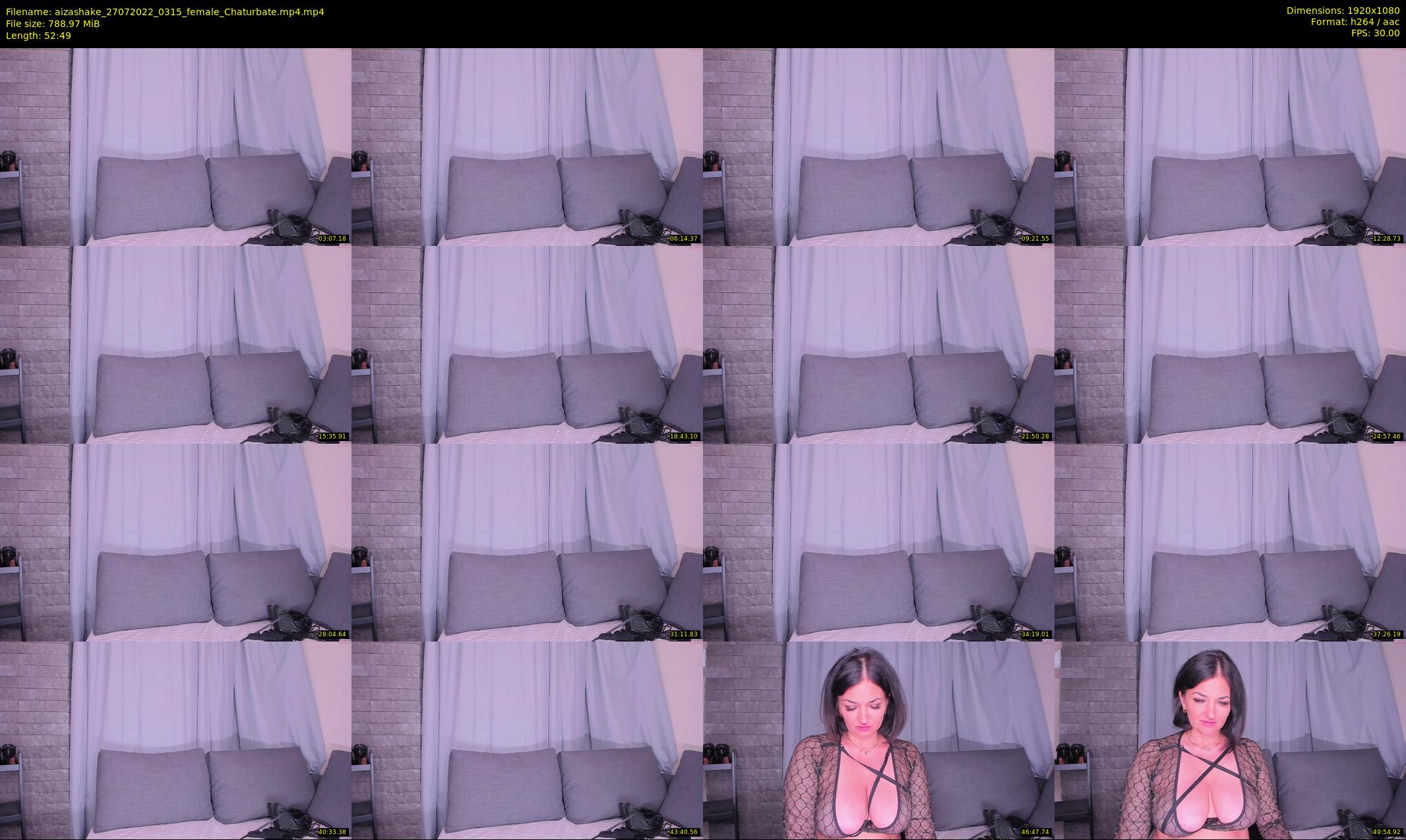 aizashake — 53 minute Chaturbate female cam show recording, 1080p, Jul 27, 2022