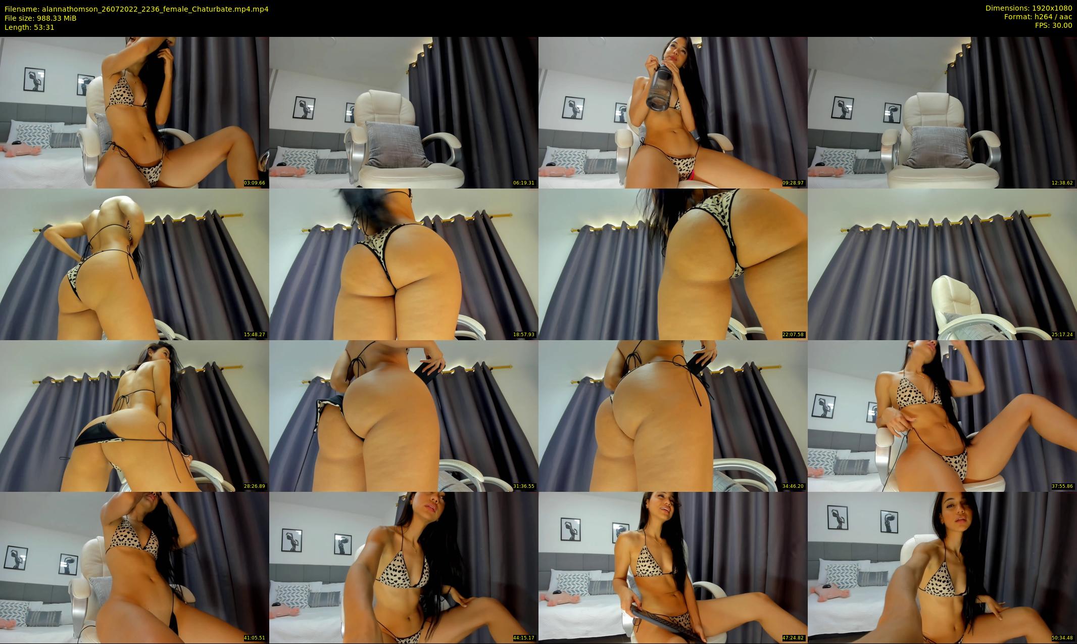 alannathomson — 54 minute Chaturbate female cam show recording, 1080p, Jul 26, 2022