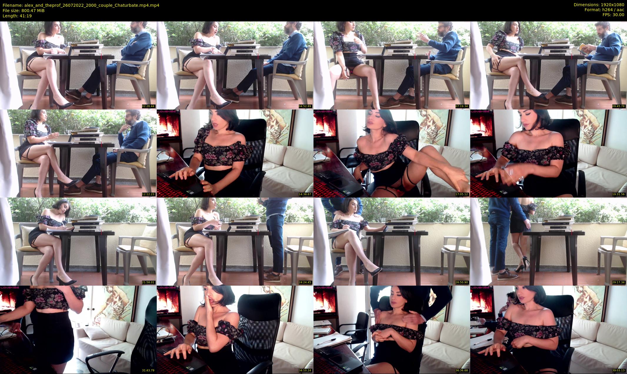 alex_and_theprof — 42 minute Chaturbate couple cam show recording, 1080p, Jul 26, 2022