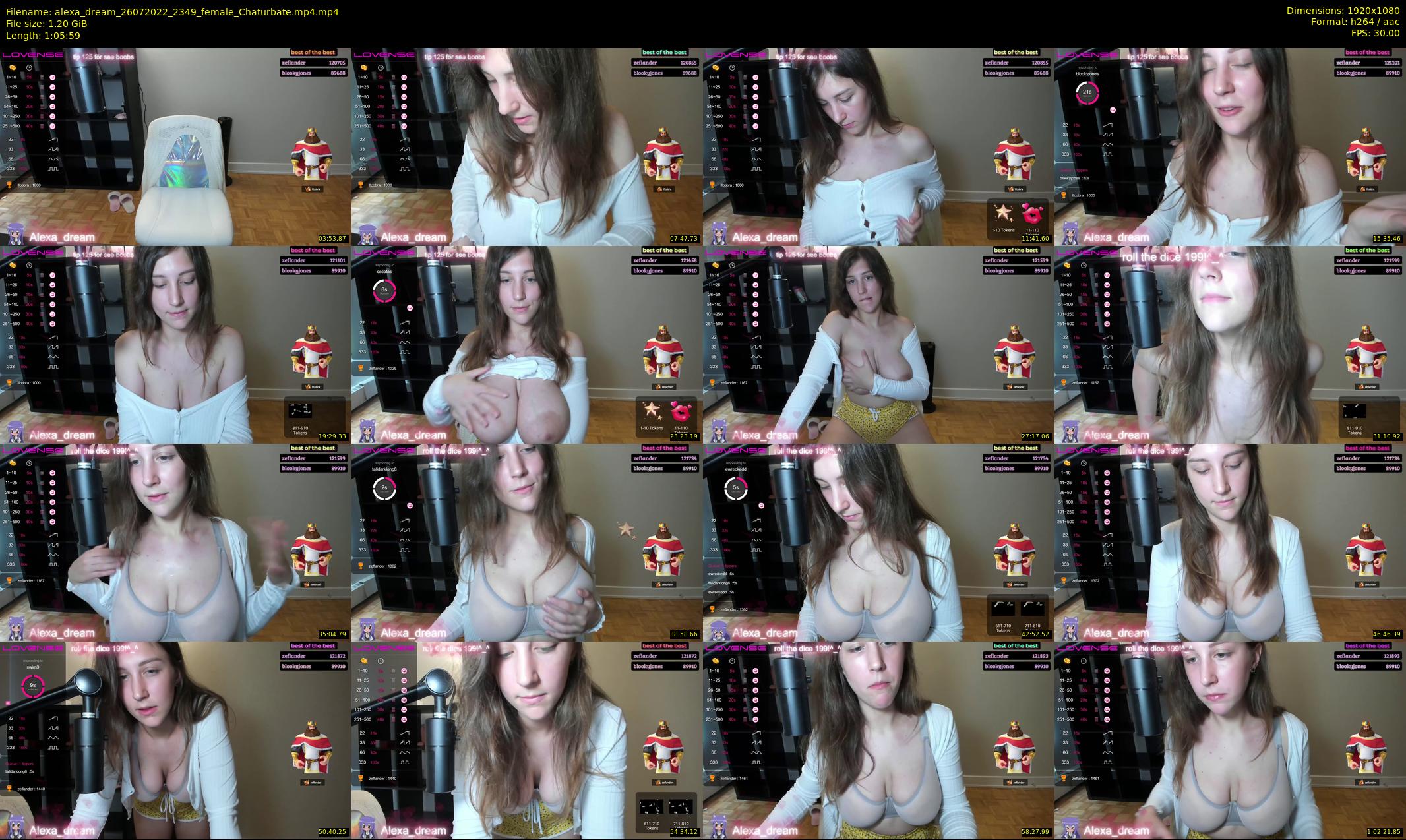alexa_dream — 66 minute Chaturbate female cam show recording, 1080p, Jul 26, 2022