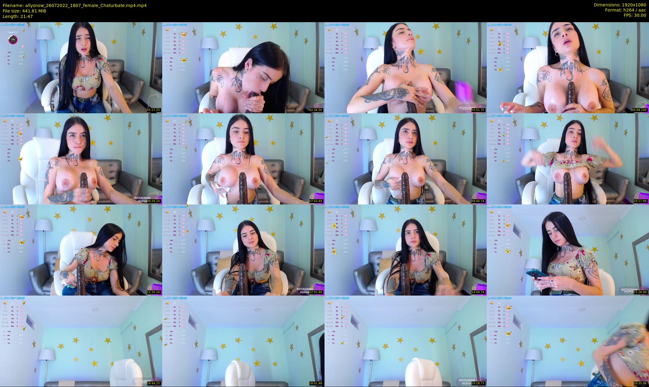 allysnow — 22 minute Chaturbate female cam show recording, 1080p, Jul 26, 2022