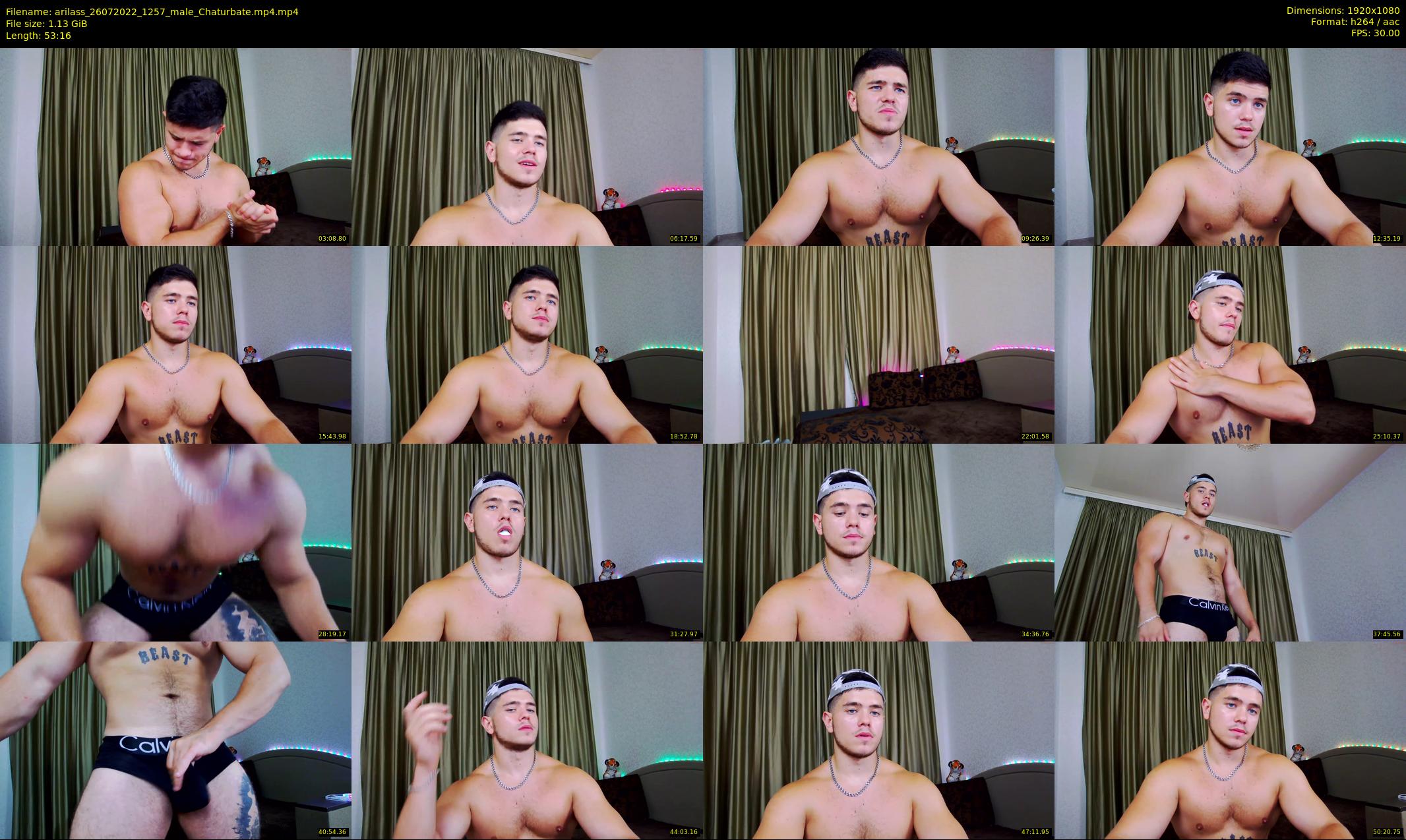 arilass — 54 minute Chaturbate male cam show recording, 1080p, Jul 26, 2022