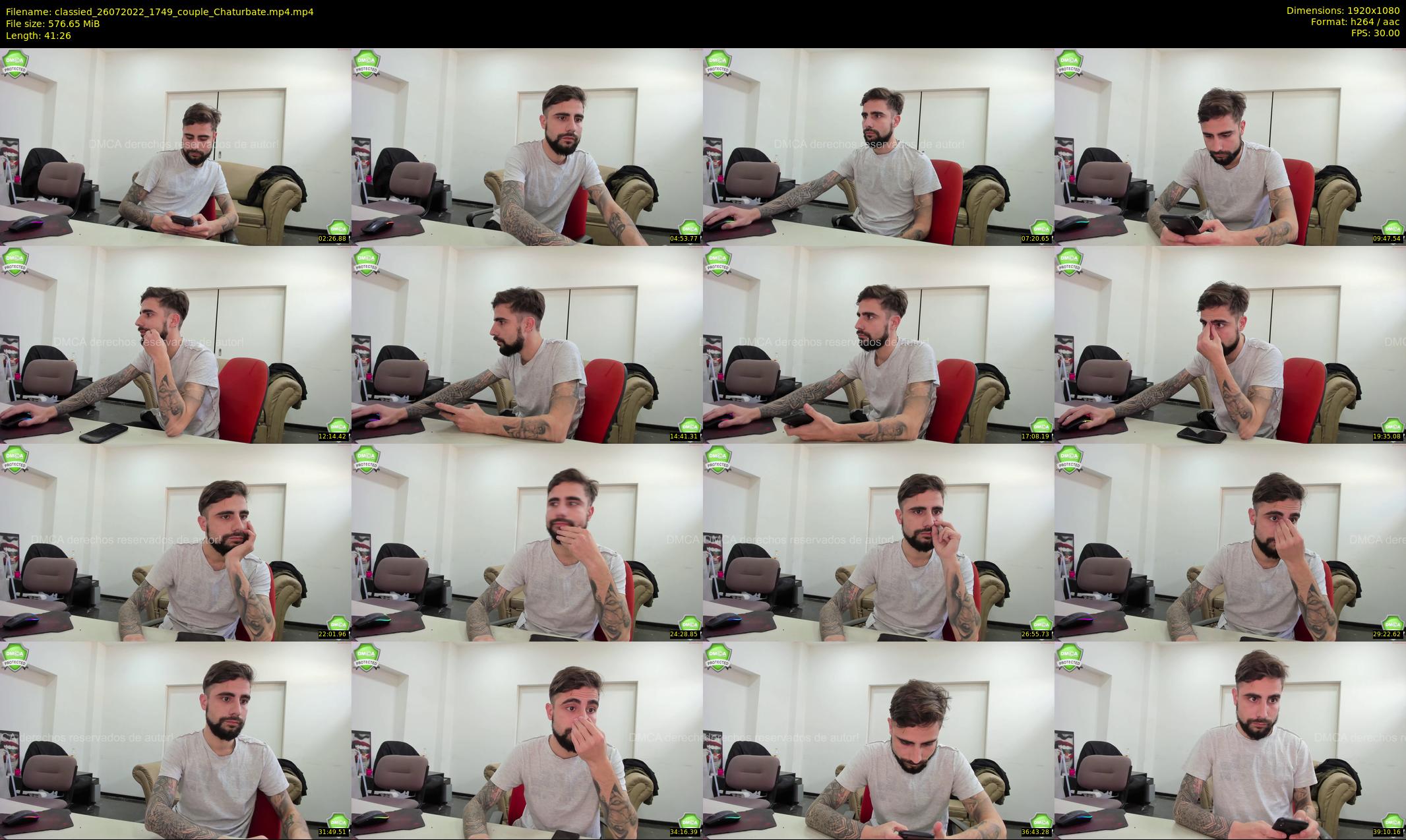 classied — 42 minute Chaturbate male cam show recording, 1080p, Jul 26, 2022