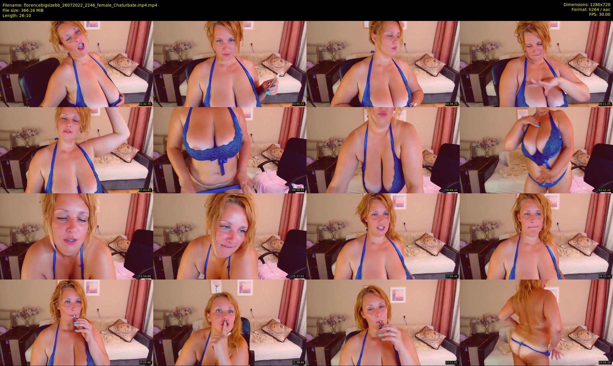florencebigsizebb — 27 minute Chaturbate female cam show recording, 720p, Jul 26, 2022