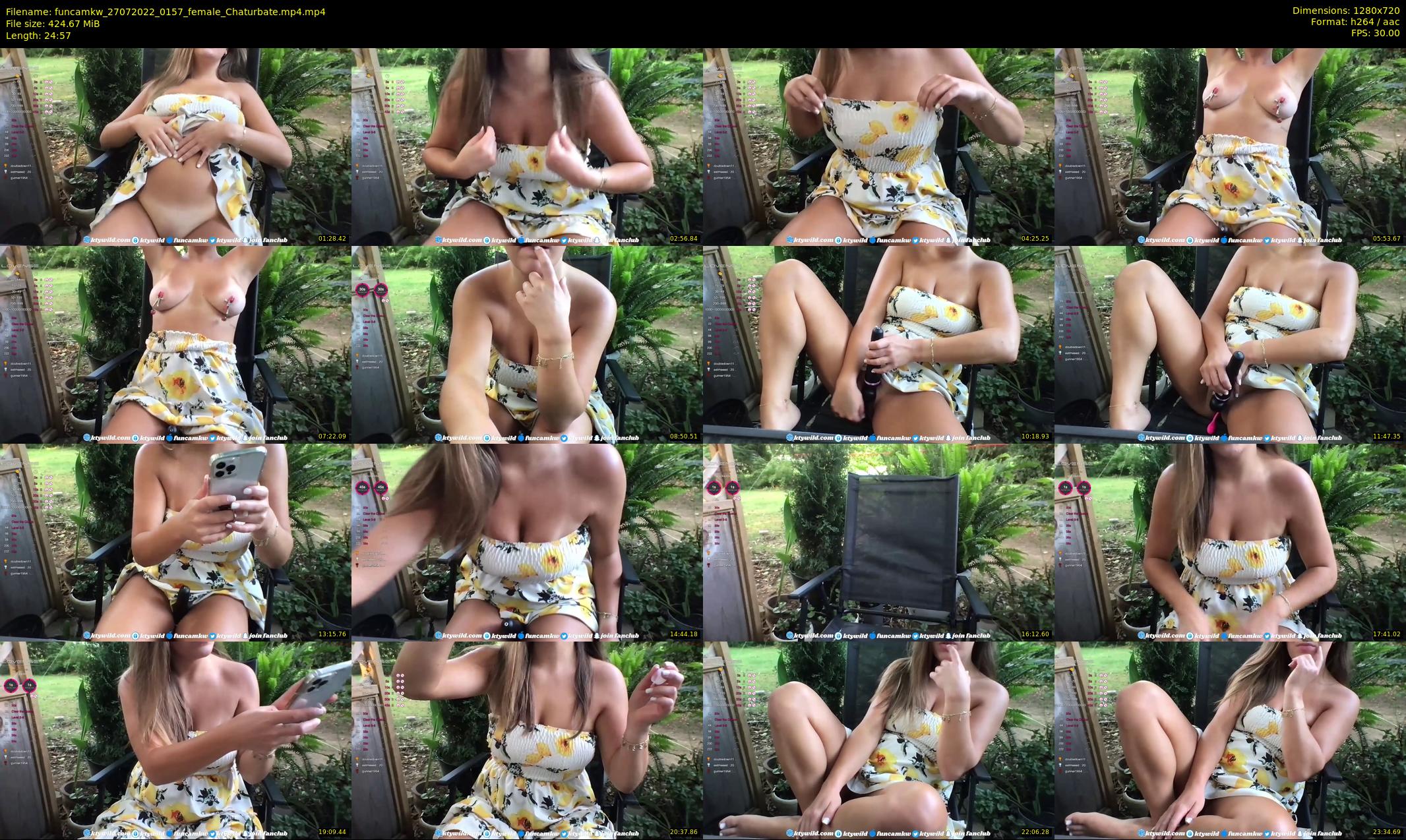 funcamkw — 25 minute Chaturbate female cam show recording, 720p, Jul 27, 2022