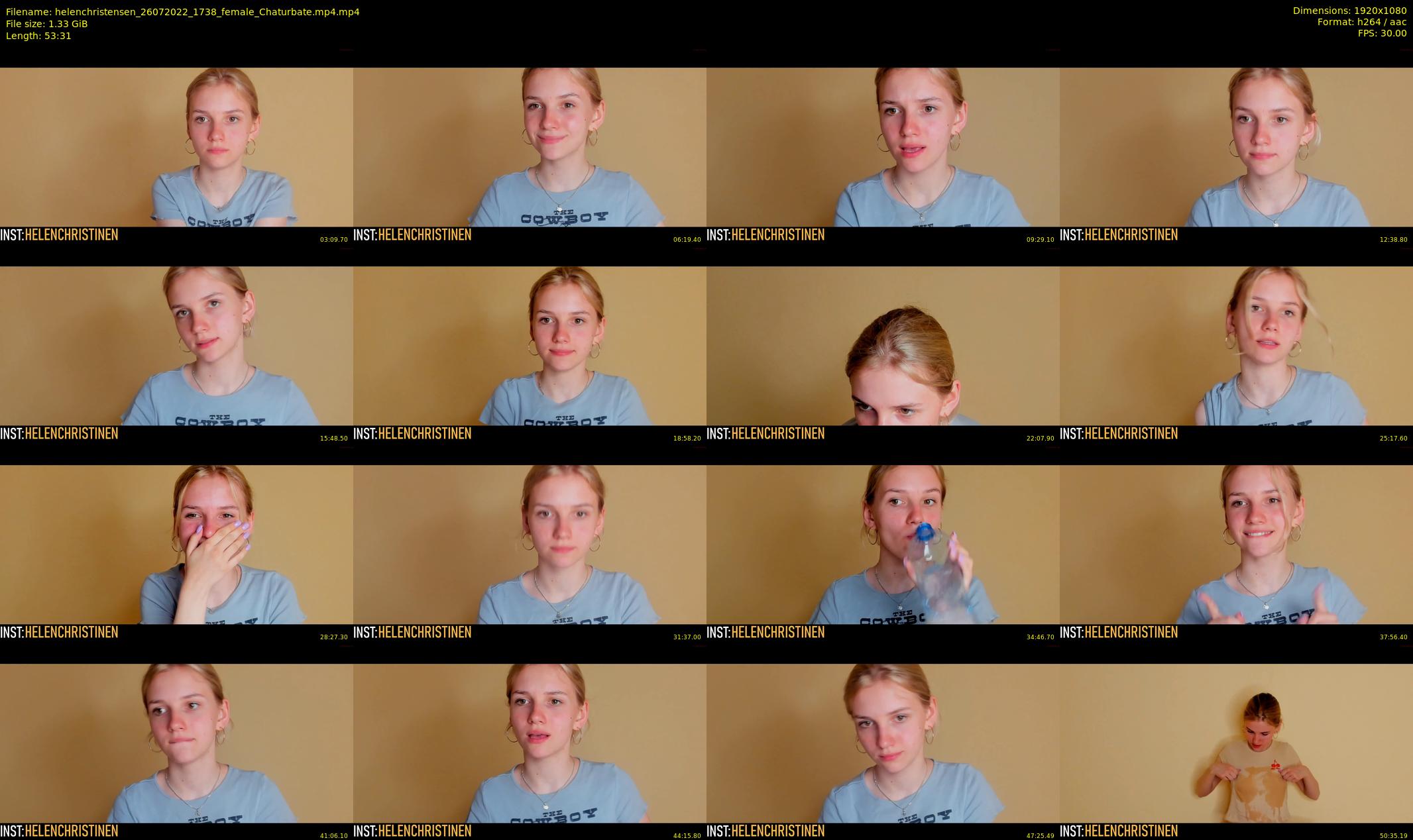 helenchristensen — 54 minute Chaturbate female cam show recording, 1080p, Jul 26, 2022