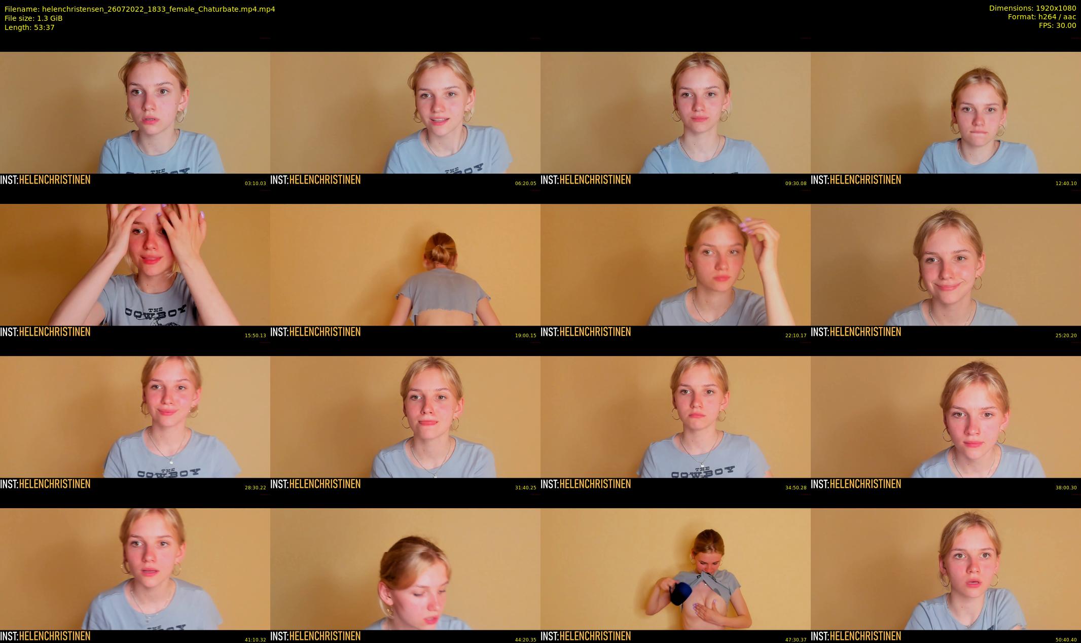 helenchristensen — 54 minute Chaturbate female cam show recording, 1080p, Jul 26, 2022
