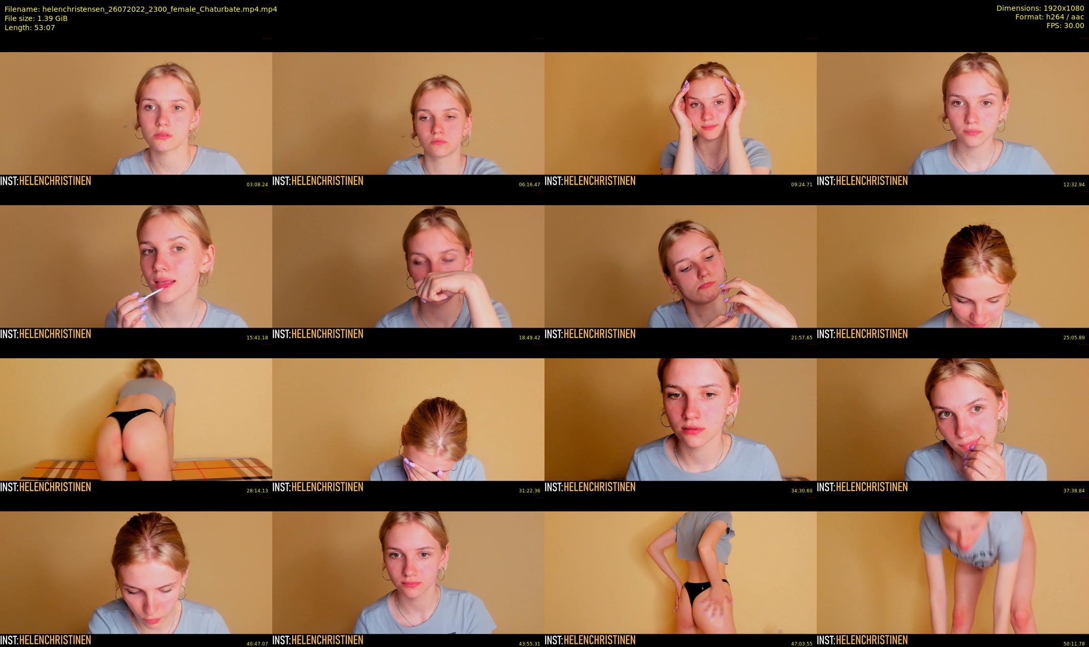 helenchristensen — 54 minute Chaturbate female cam show recording, 1080p, Jul 26, 2022