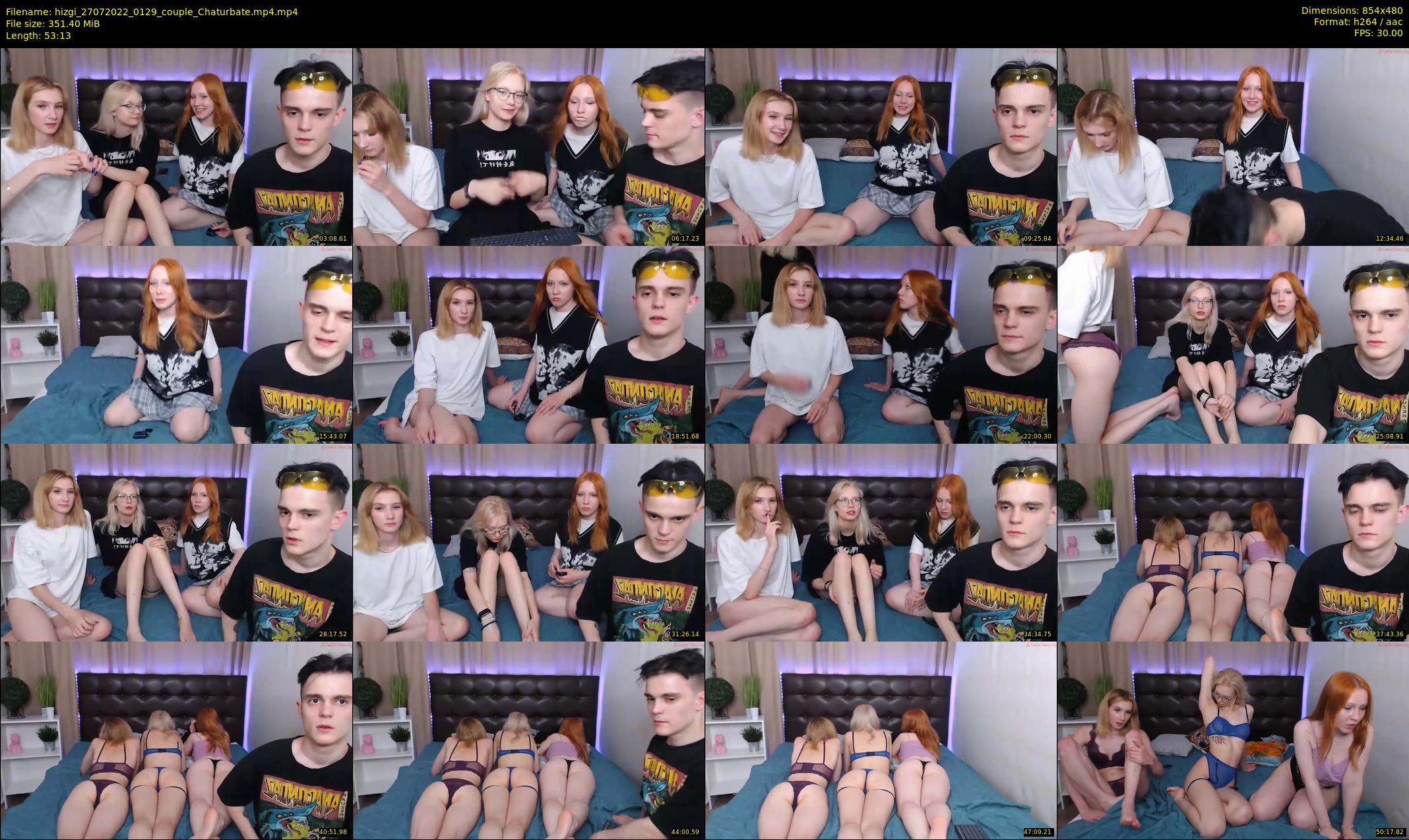 hizgi — 54 minute Chaturbate couple cam show recording, 480p, Jul 27, 2022