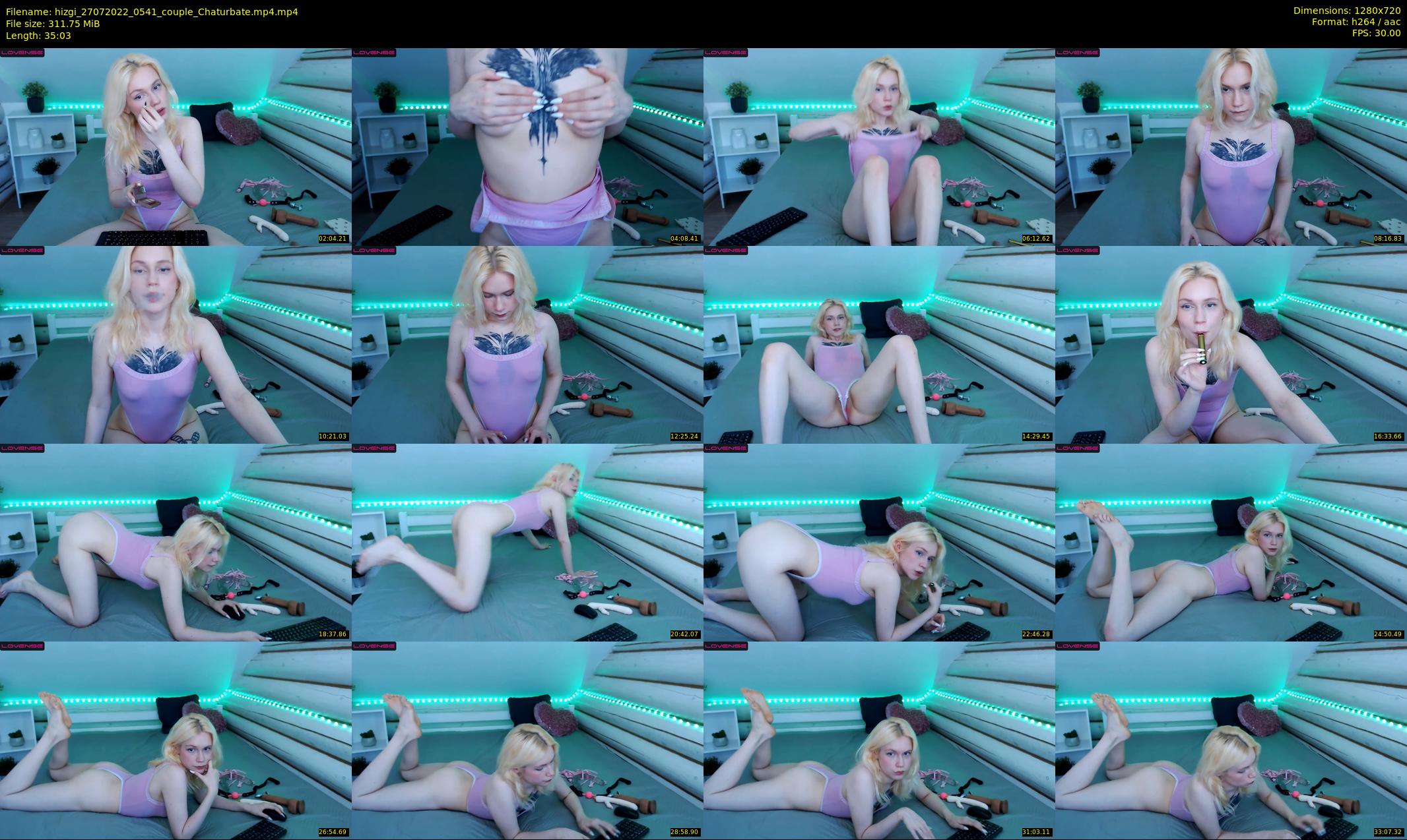 hizgi — 36 minute Chaturbate couple cam show recording, 720p, Jul 27, 2022