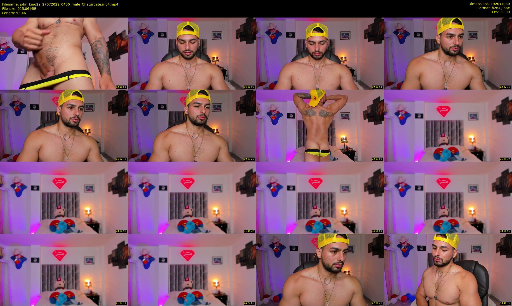 john_king29 — 54 minute Chaturbate male cam show recording, 1080p, Jul 27, 2022