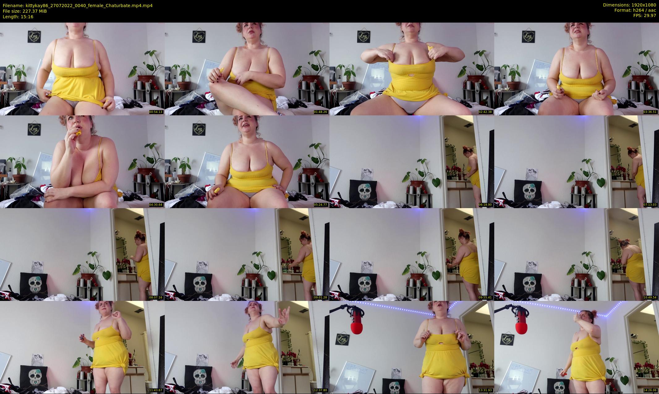 kittykay86 — 16 minute Chaturbate female cam show recording, 1080p, Jul 27, 2022