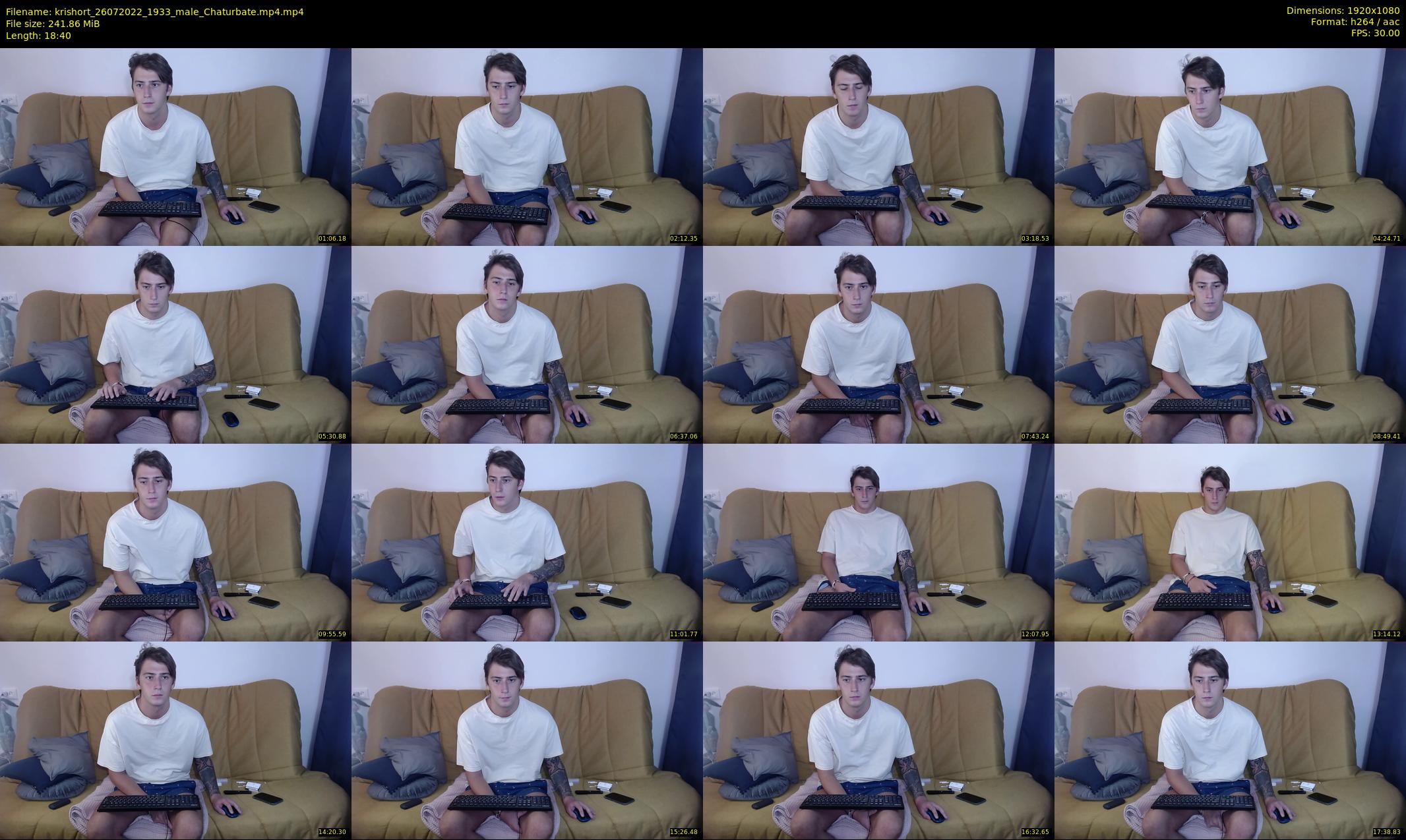 krishort — 19 minute Chaturbate male cam show recording, 1080p, Jul 26, 2022