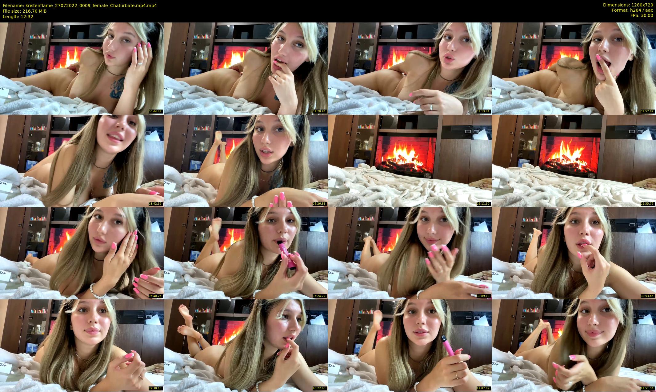 kristenflame — 13 minute Chaturbate couple cam show recording, 720p, Jul 27, 2022