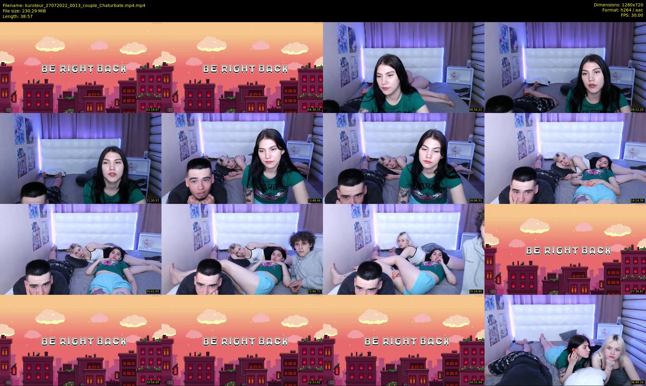 kuroteur — 39 minute Chaturbate couple cam show recording, 720p, Jul 27, 2022