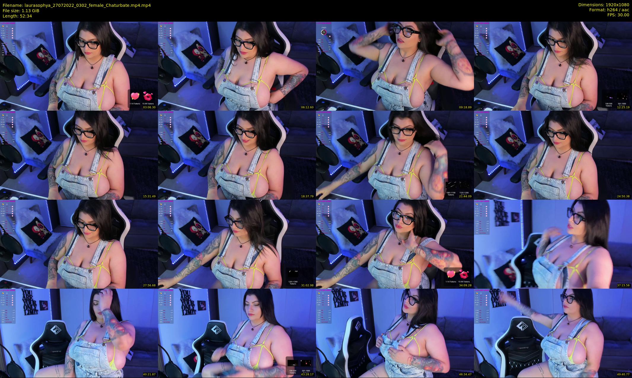 laurasophya — 53 minute Chaturbate female cam show recording, 1080p, Jul 27, 2022