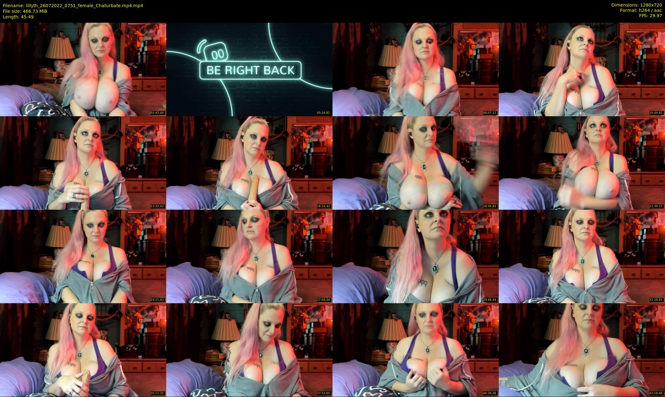 lillyth — 46 minute Chaturbate female cam show recording, 720p, Jul 26, 2022