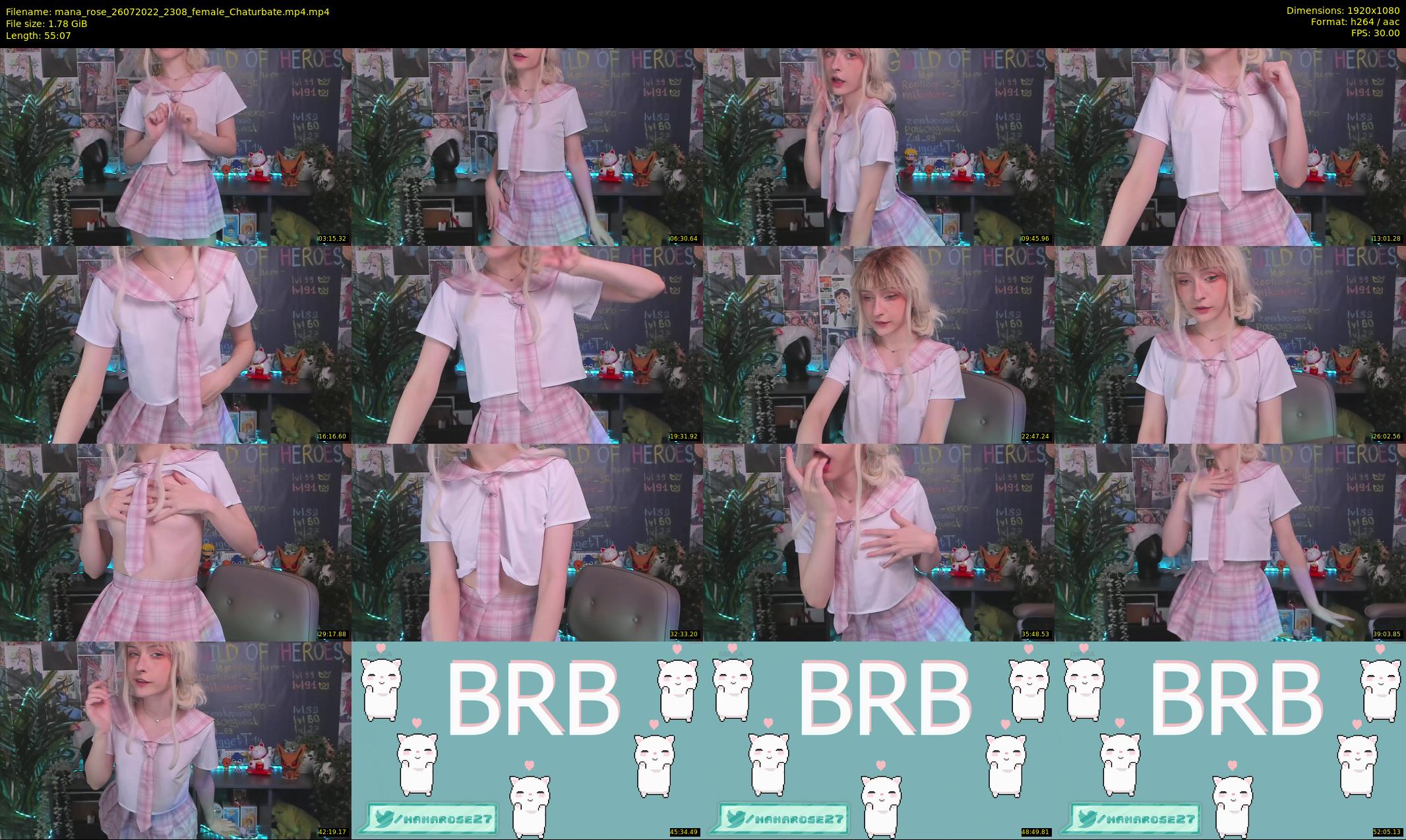 mana_rose — 56 minute Chaturbate female cam show recording, 1080p, Jul 26, 2022