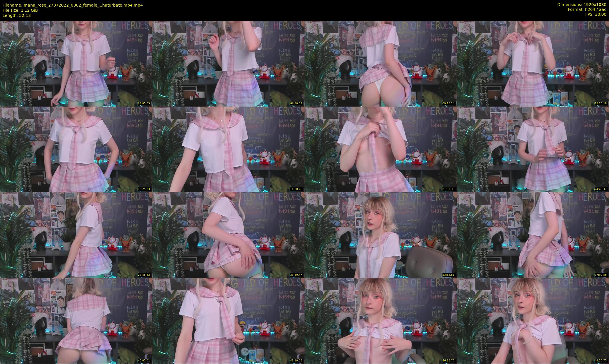 mana_rose — 53 minute Chaturbate female cam show recording, 1080p, Jul 27, 2022