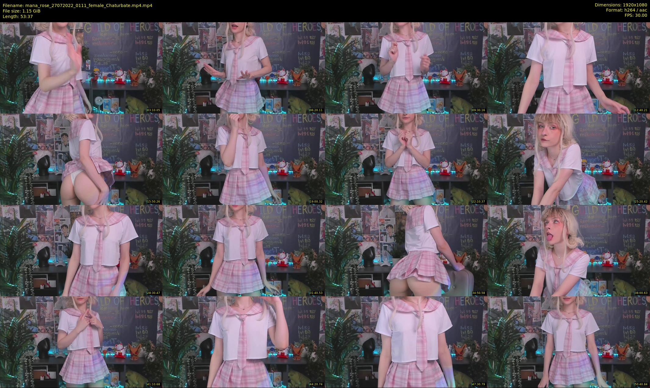 mana_rose — 54 minute Chaturbate female cam show recording, 1080p, Jul 27, 2022