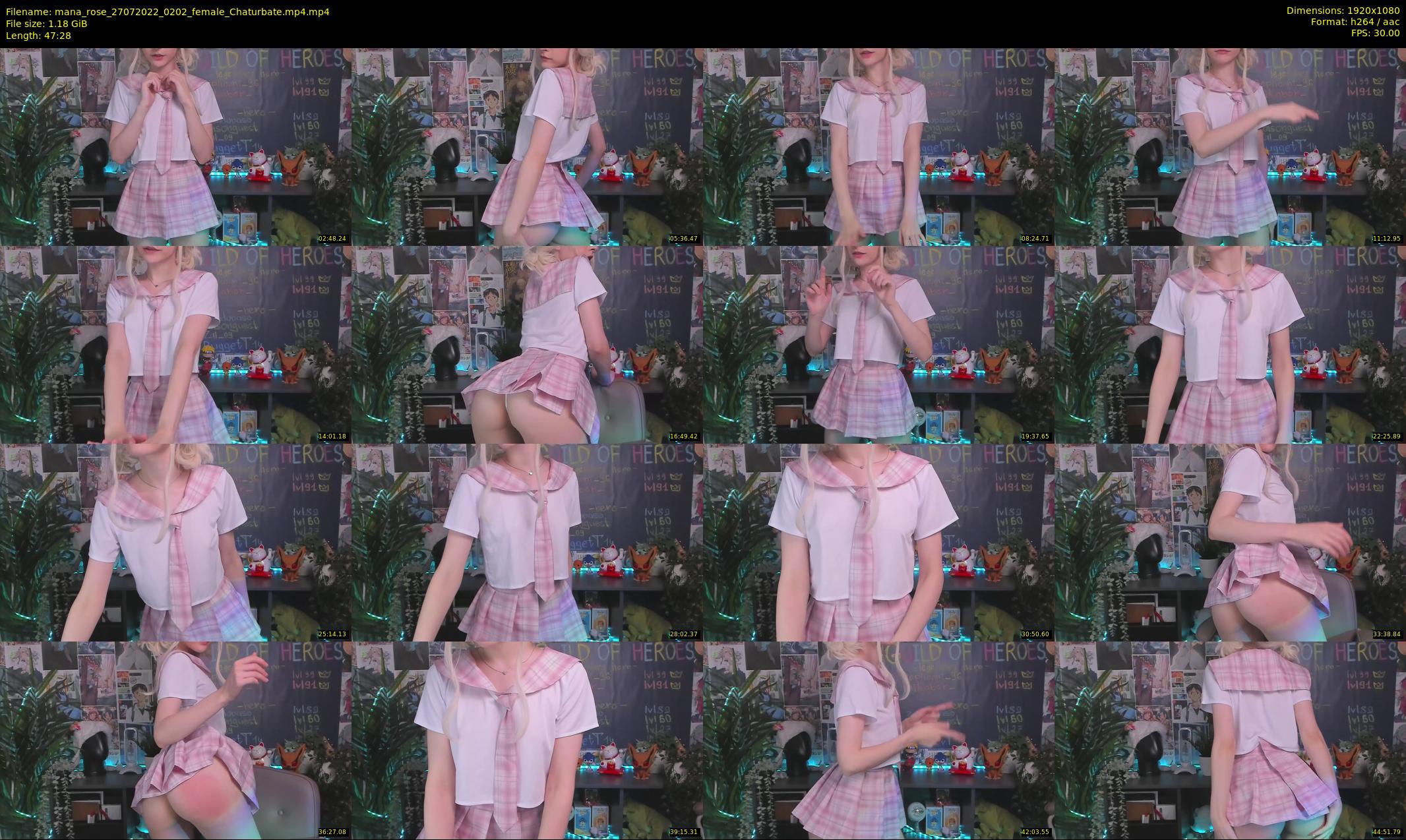 mana_rose — 48 minute Chaturbate female cam show recording, 1080p, Jul 27, 2022