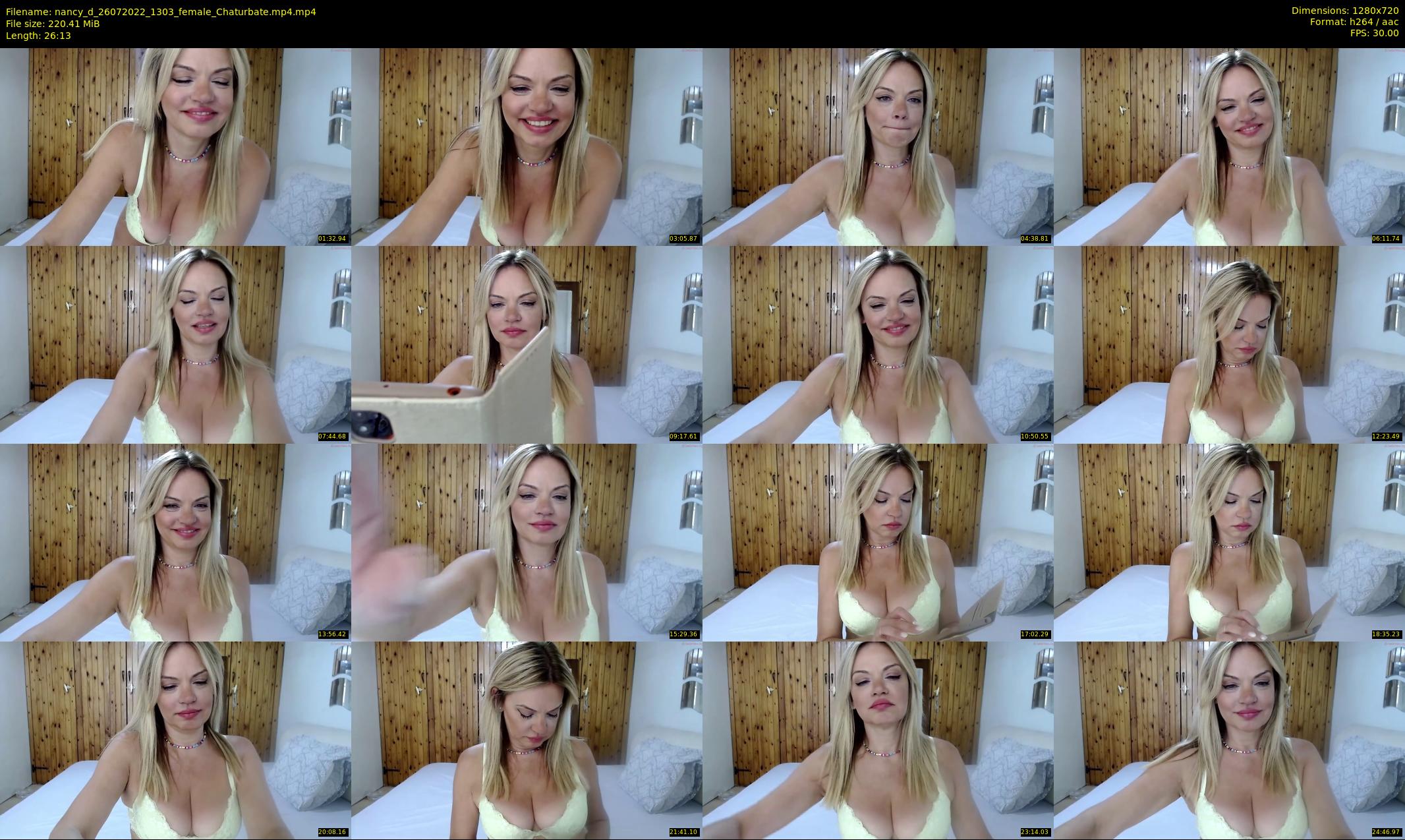 nancy_d — 27 minute Chaturbate female cam show recording, 720p, Jul 26, 2022