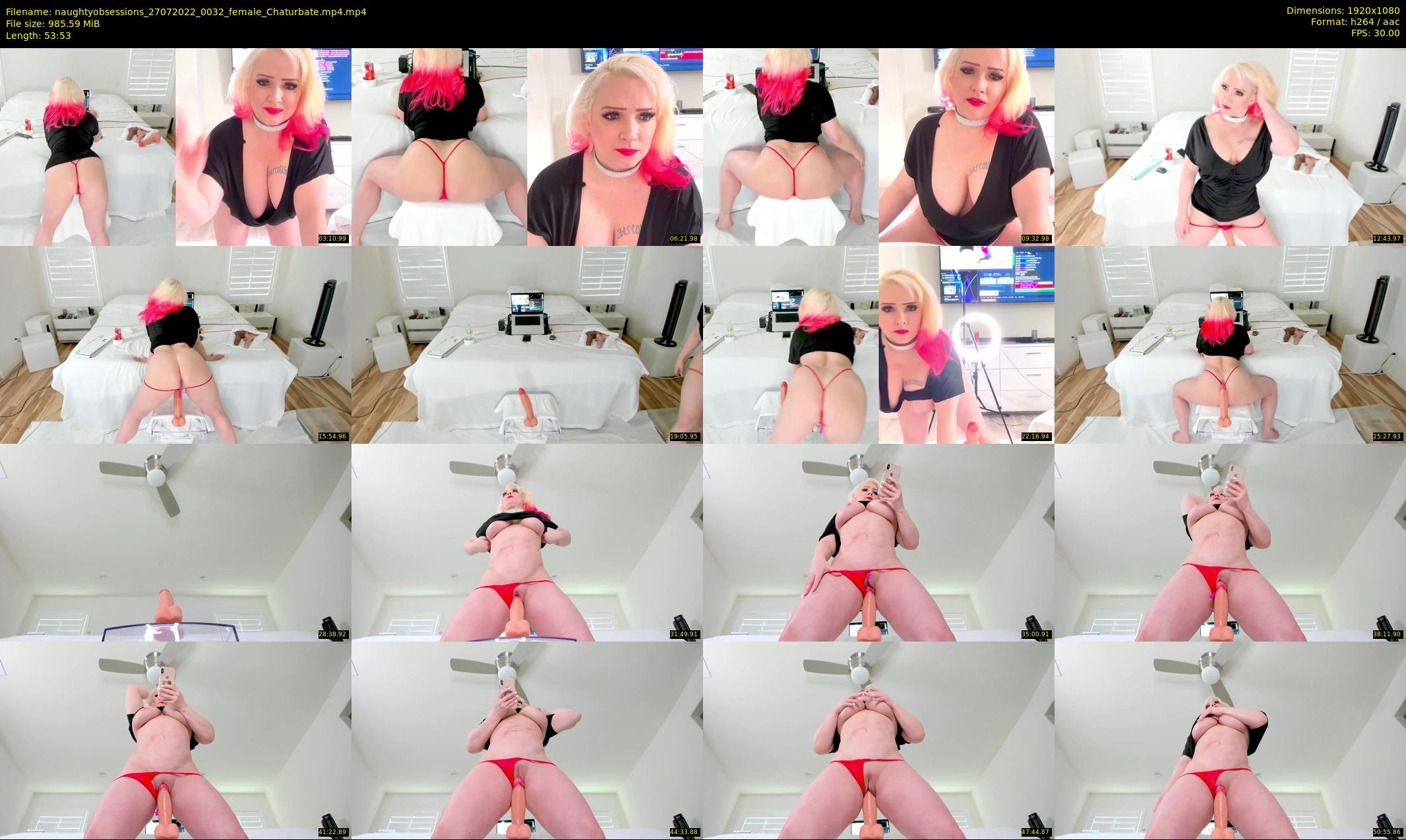 naughtyobsessions — 54 minute Chaturbate female cam show recording, 1080p, Jul 27, 2022