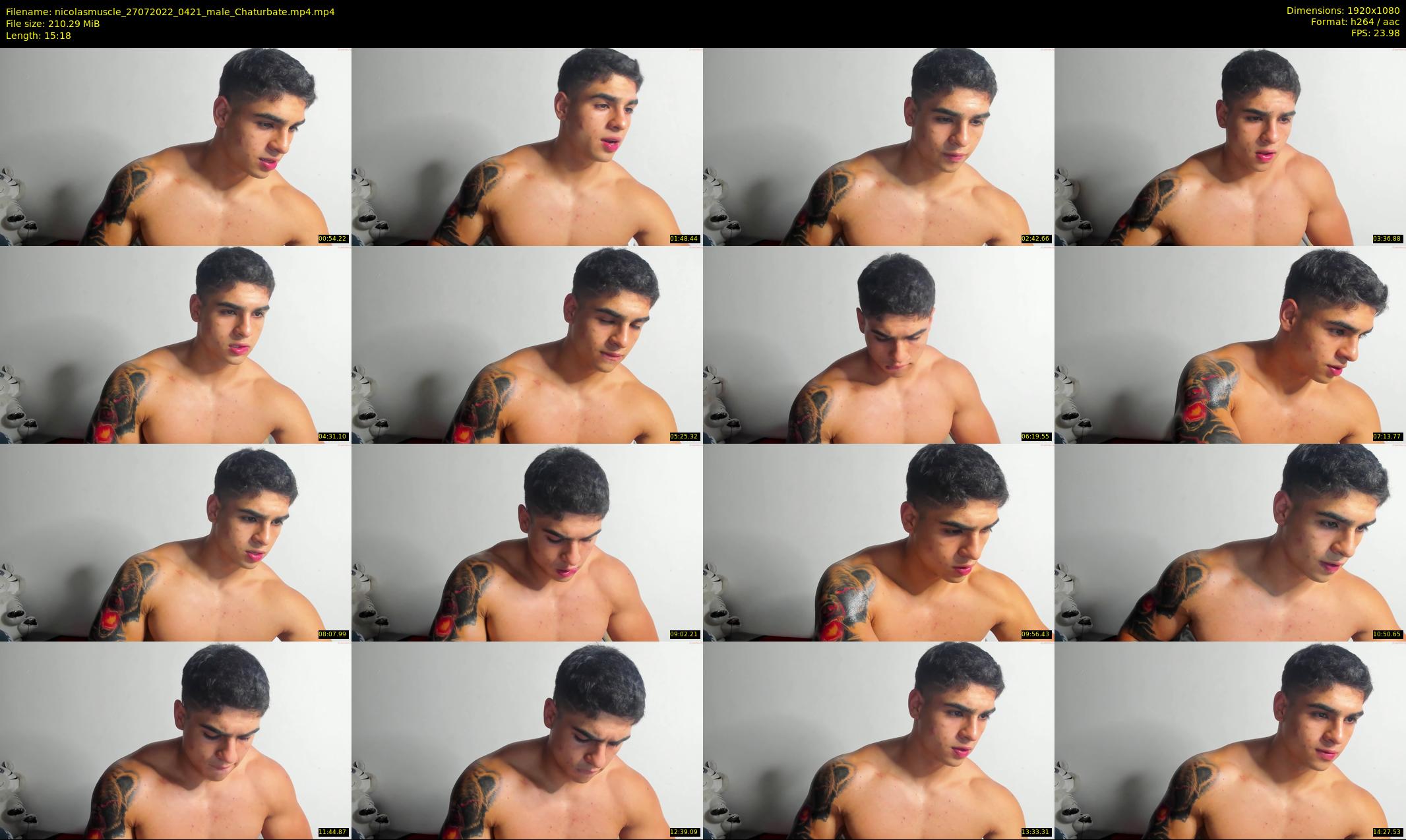 nicolasmuscle — 16 minute Chaturbate male cam show recording, 1080p, Jul 27, 2022