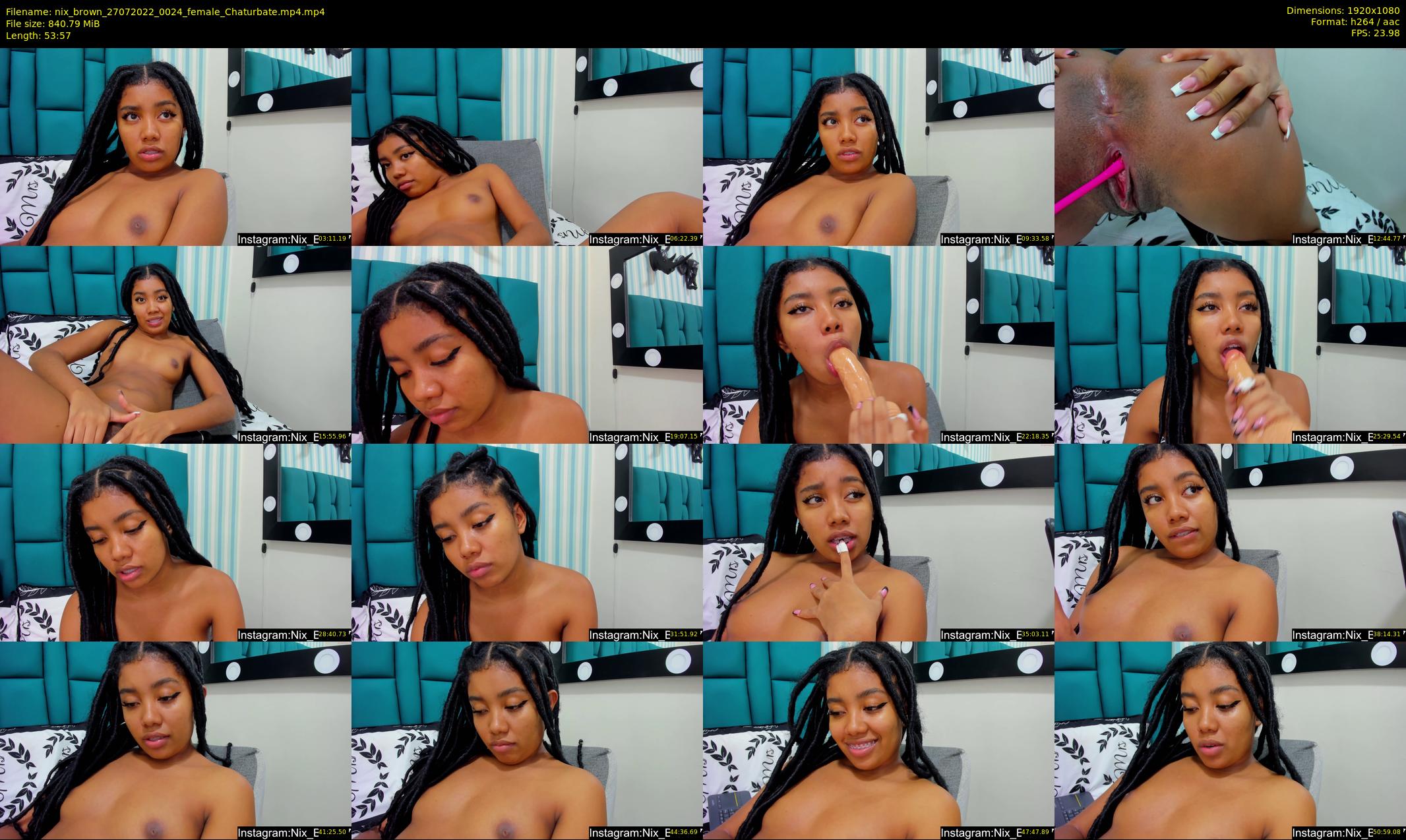 nix_brown — 54 minute Chaturbate female cam show recording, 1080p, Jul 27, 2022