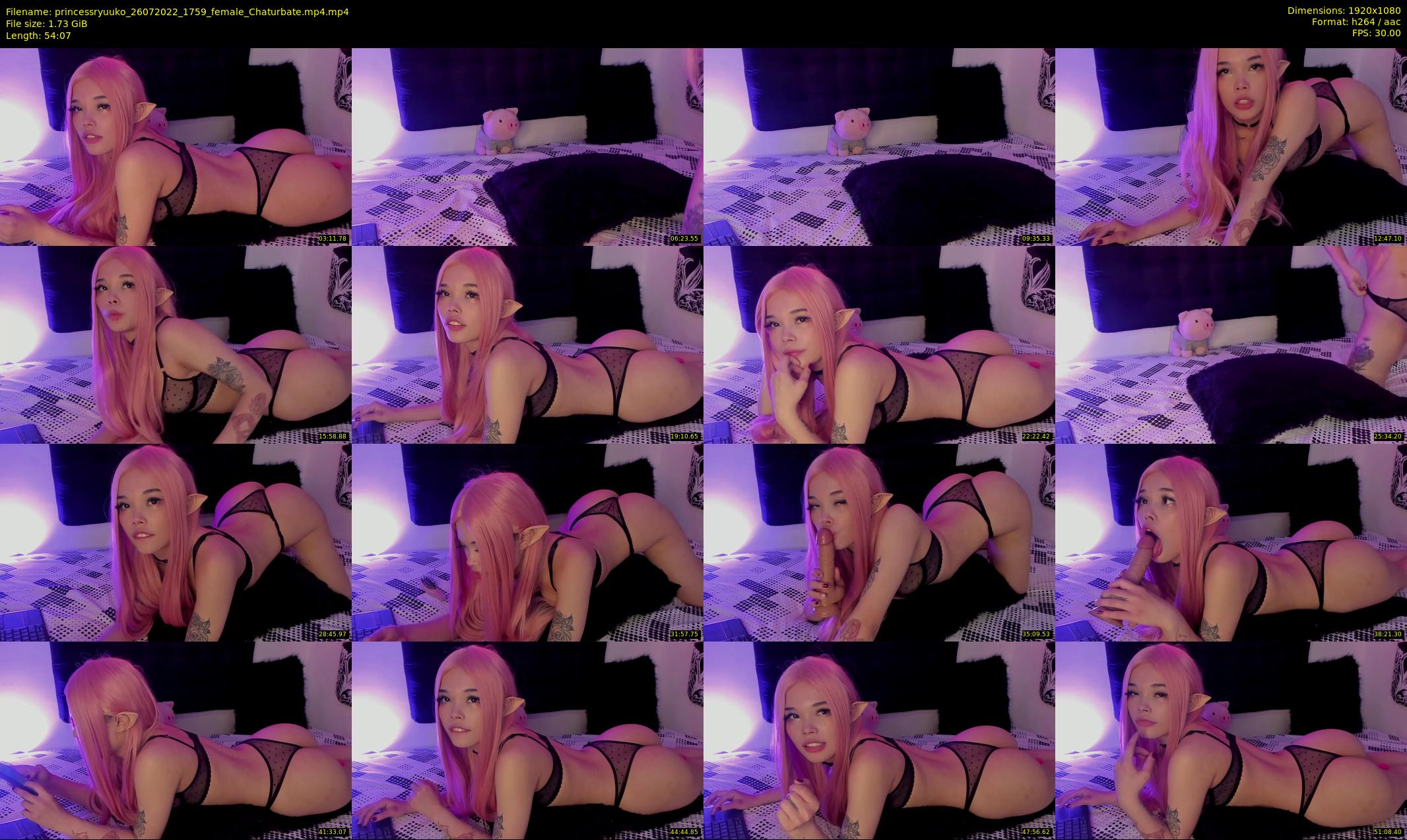 princessryuuko — 55 minute Chaturbate female cam show recording, 1080p, Jul 26, 2022