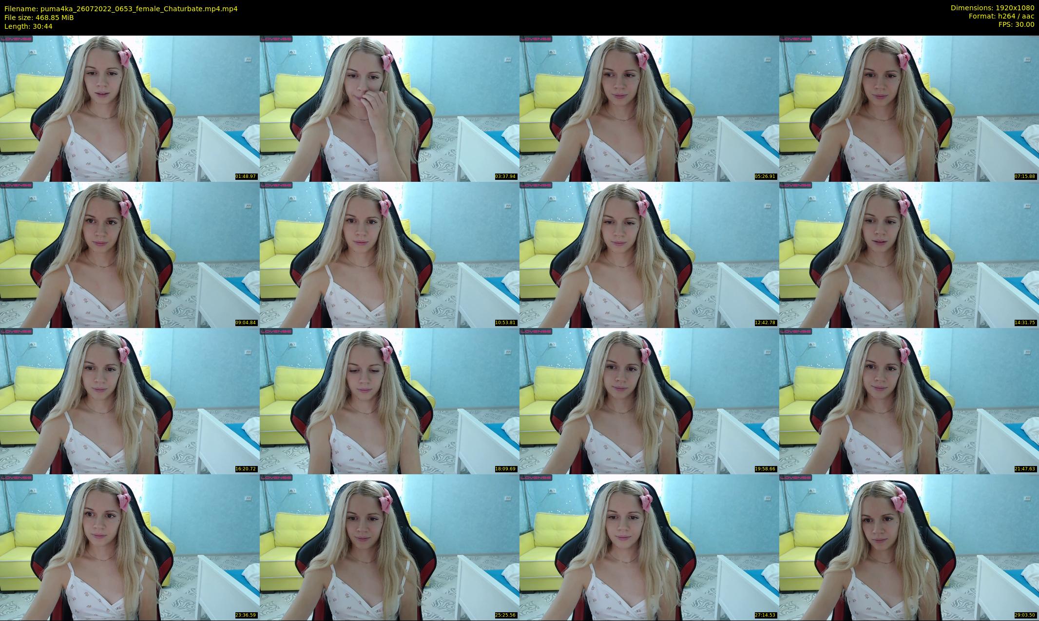 puma4ka — 31 minute Chaturbate female cam show recording, 1080p, Jul 26, 2022