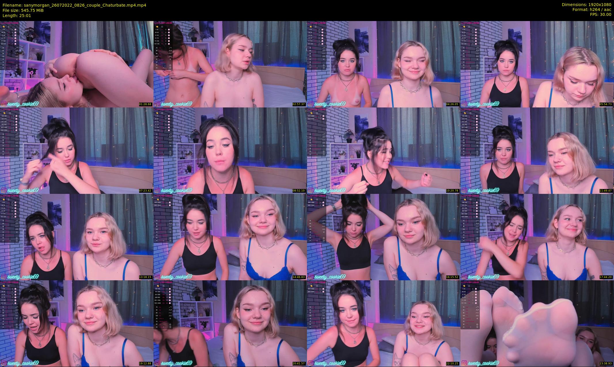 sanymorgan — 26 minute Chaturbate couple cam show recording, 1080p, Jul 26, 2022